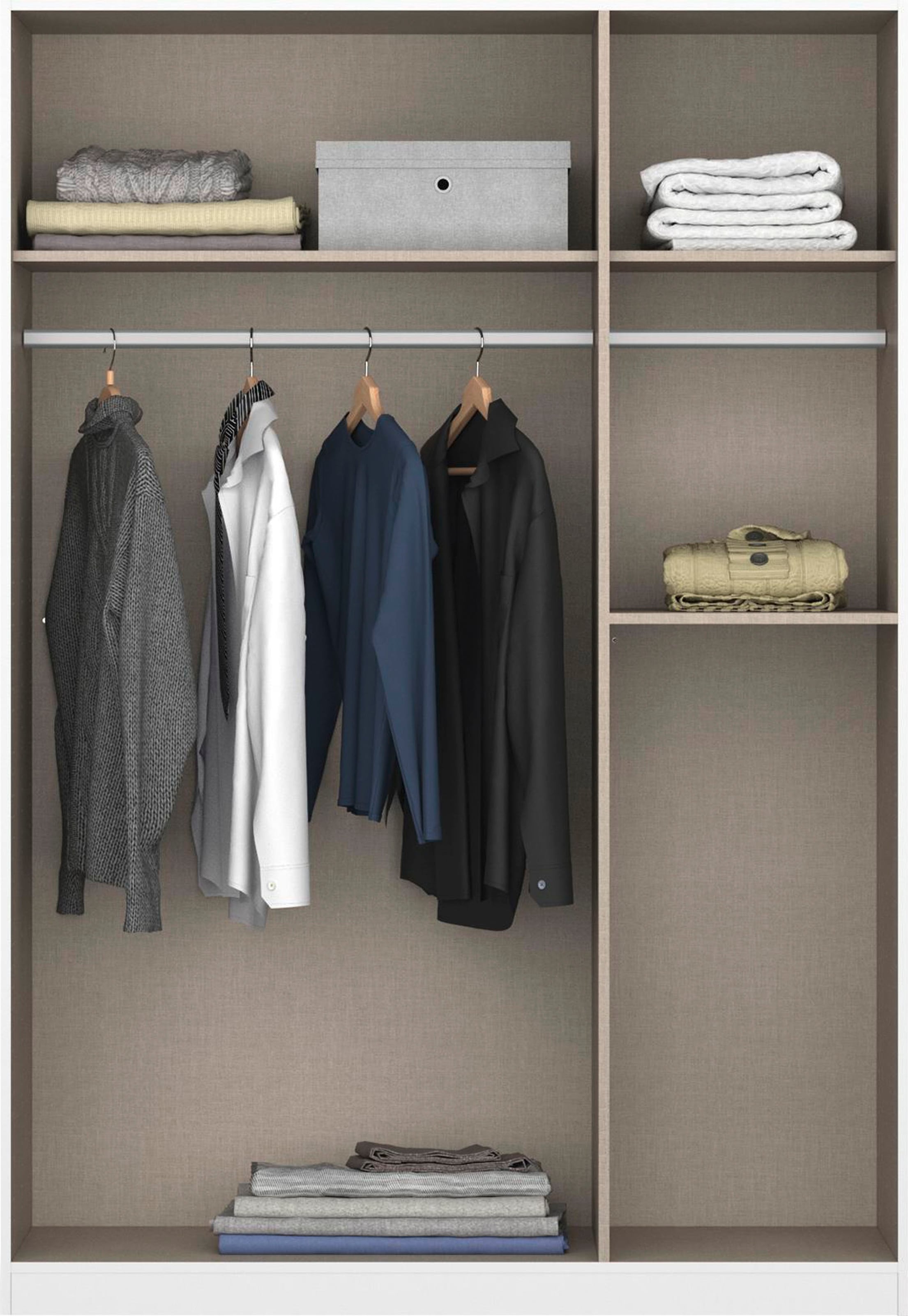 rauch »Kleiderschrank Schrank Garderobe Wäscheschrank Ankleide ONTARIO« Breiten 136/181 cm,  mit 5 Schubladen in unterschiedlichen Grössen MADE IN GERMANY