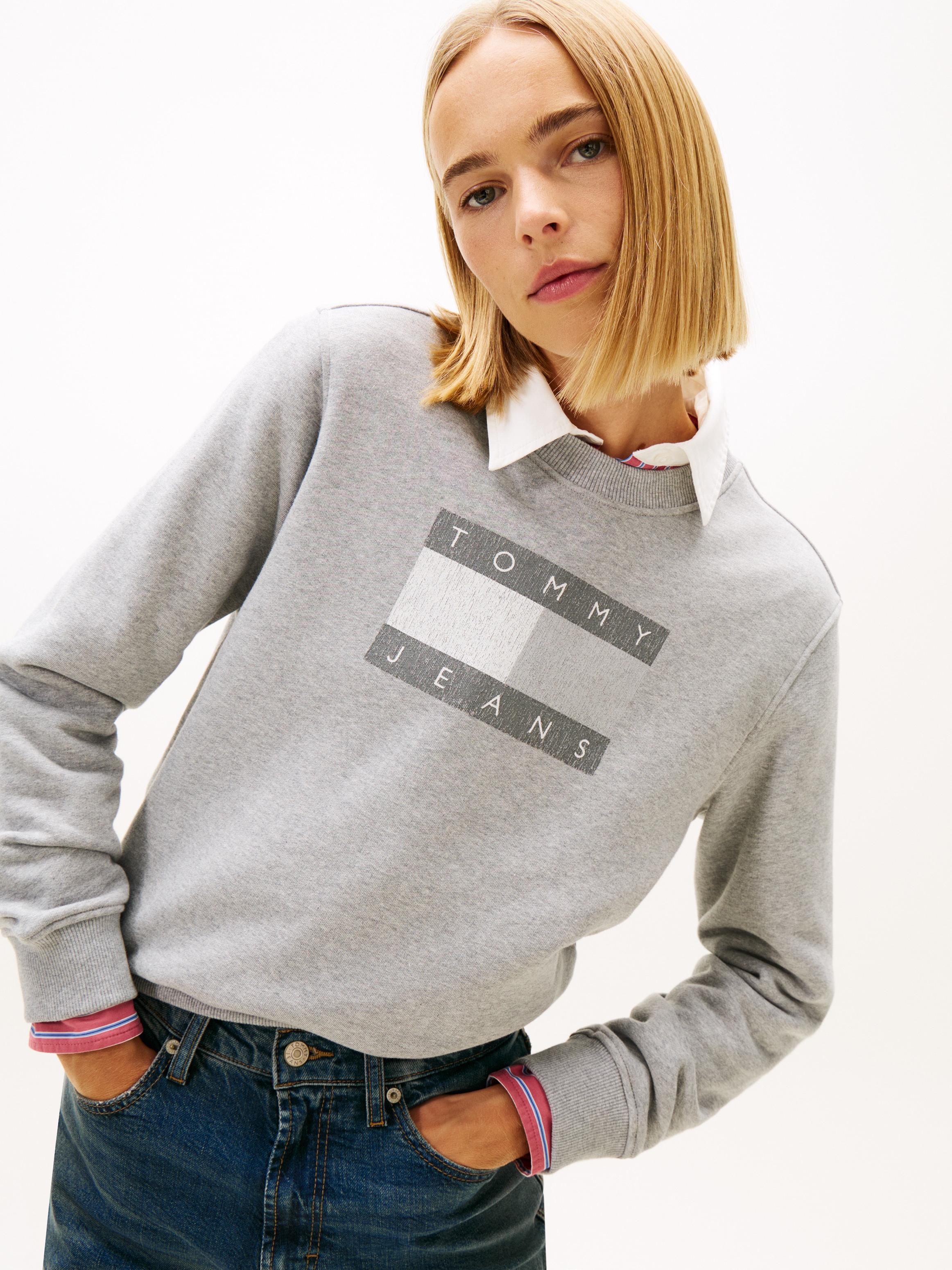 Tommy Jeans Sweatshirt »TJW REG TJ FLAG CREW«
