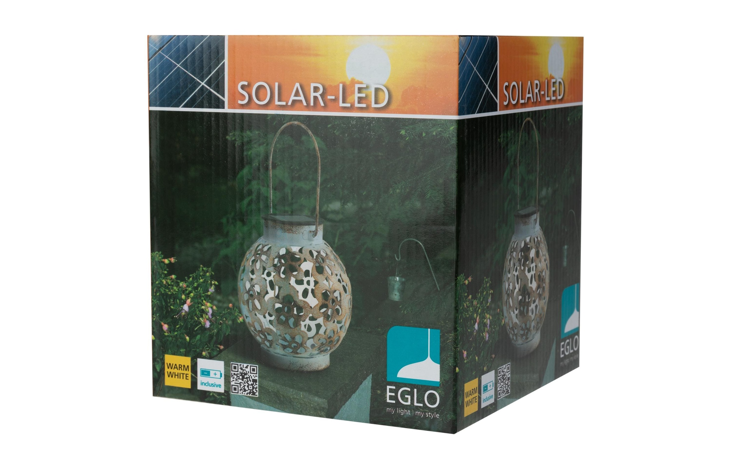 EGLO Laterne »EGLO SOLAR Tischleuchte weiss/gelb«