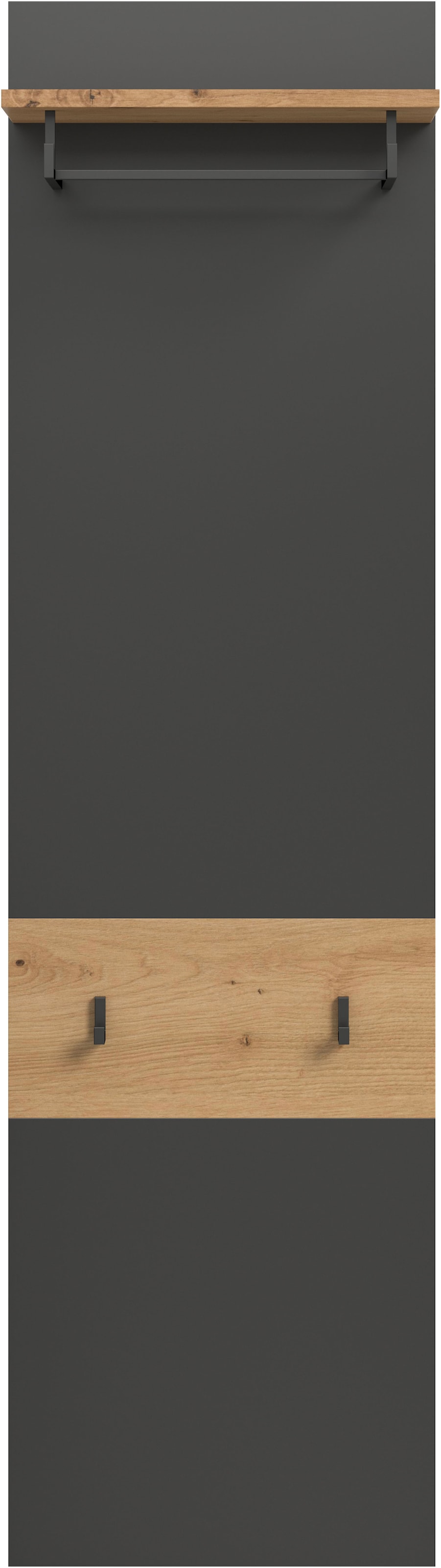 Home affaire Panneau de vestiaire »REHAT, TOPSELLER!, Höhe 165 cm, Hutablage, 2 Haken, Garderobenstange« in verschiedenen Farben erhältlich, 1 cuis tlg. Paneel, Wandboard, Garderobe, Garderobenleiste, Garderobenboard