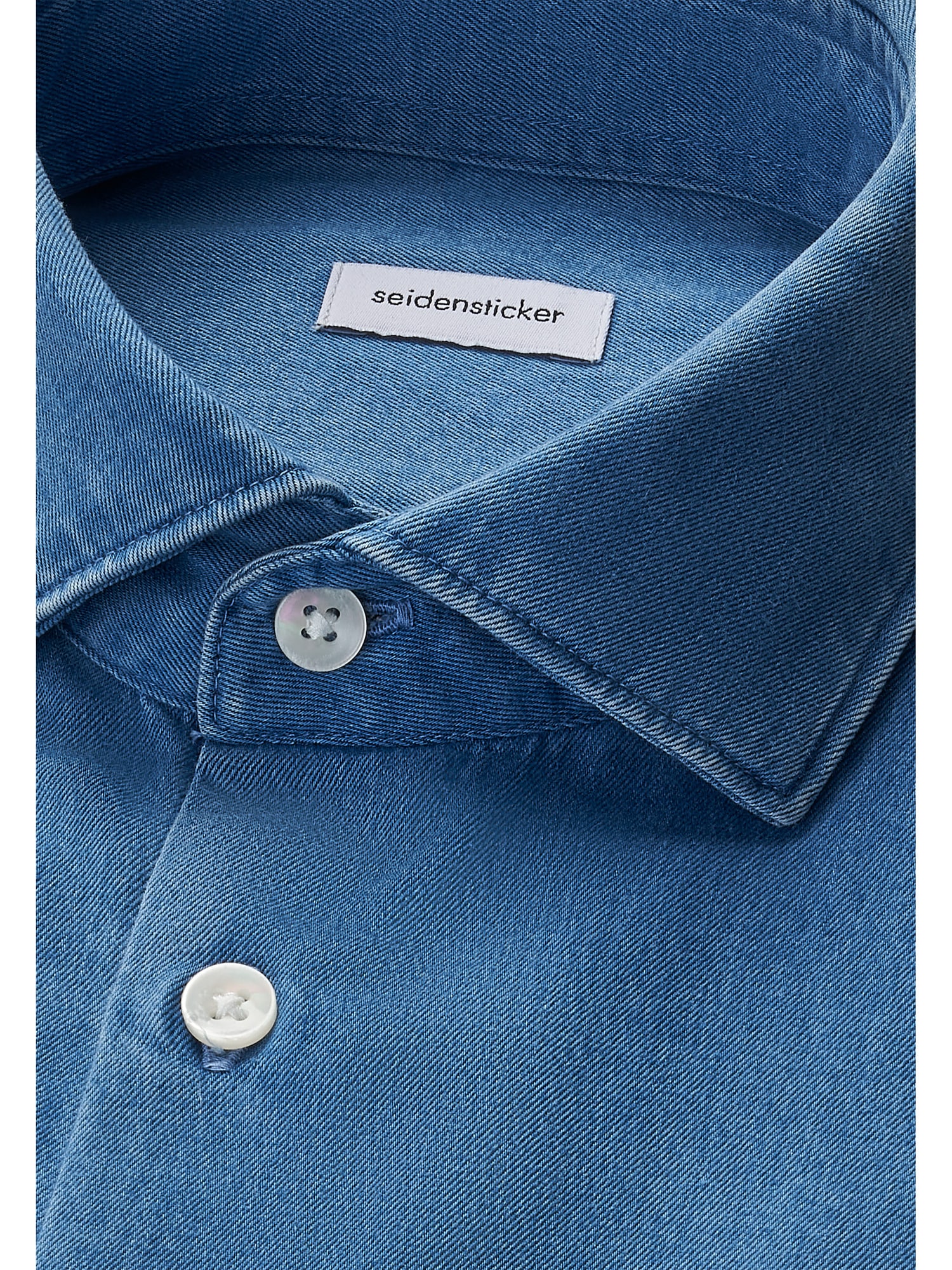 seidensticker Chemise en jean Slim col Kent 1/1 en denim