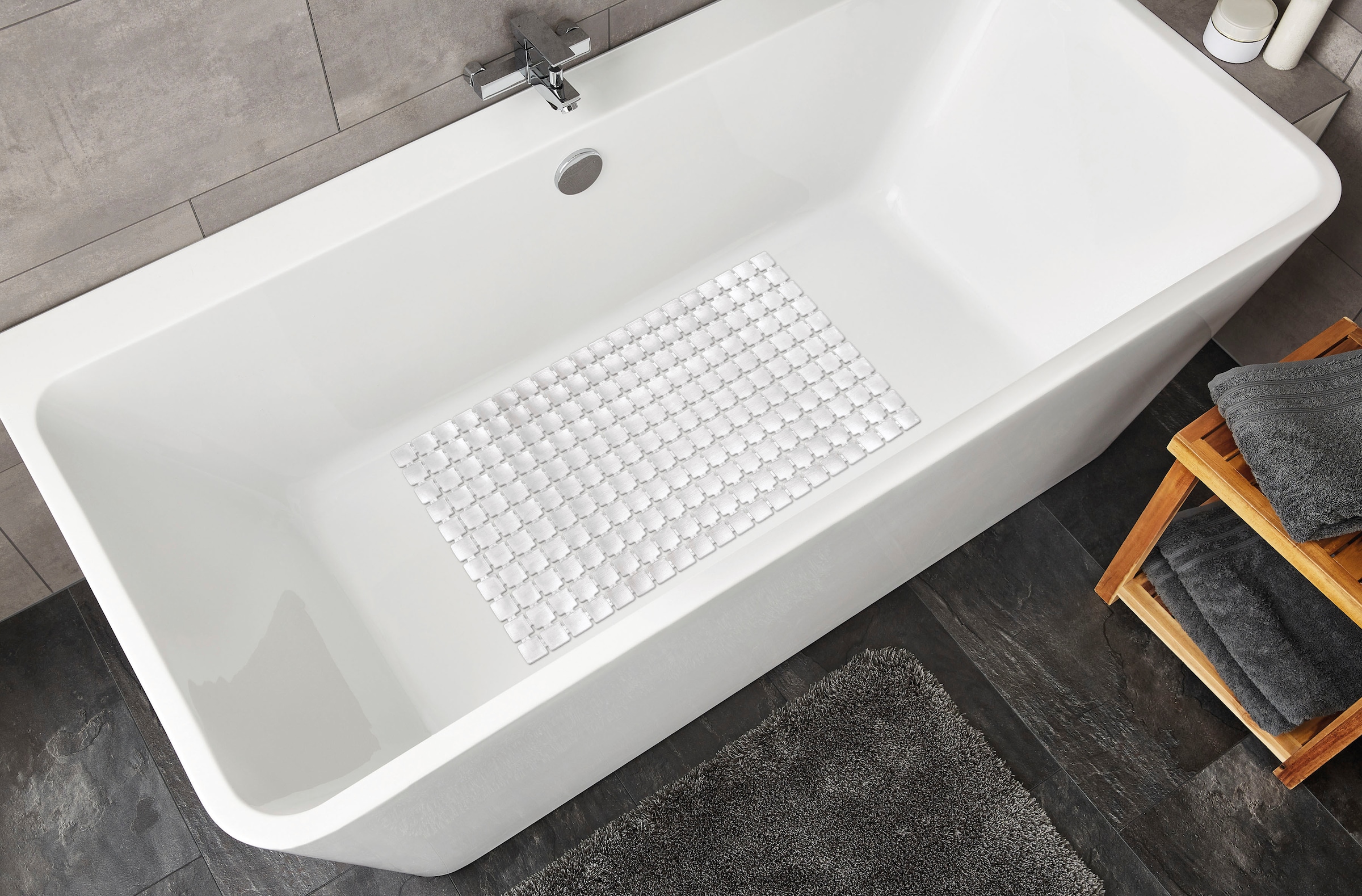 Kleine Wolke Tapis de baignoire »Gatty« avec ventouses