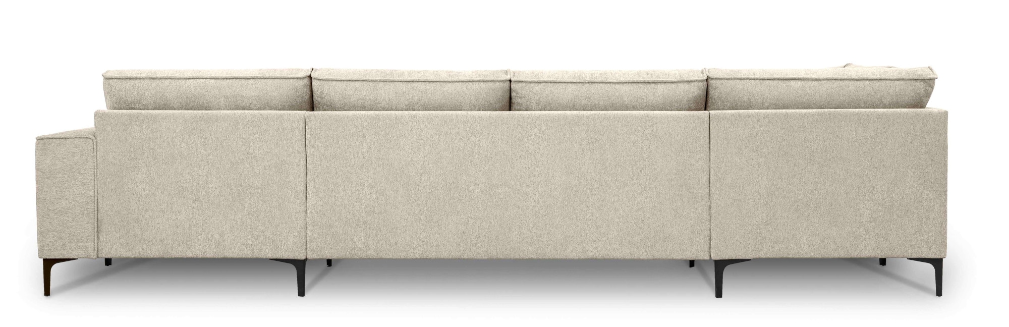 GOODproduct Paysage de salon »OLAND Bouclé U-Form, XXL, B: 345 cm, Skandi-Design« Forme en U, 345 cm, suspension à ressorts ondulés, design scandinave, pieds en métal