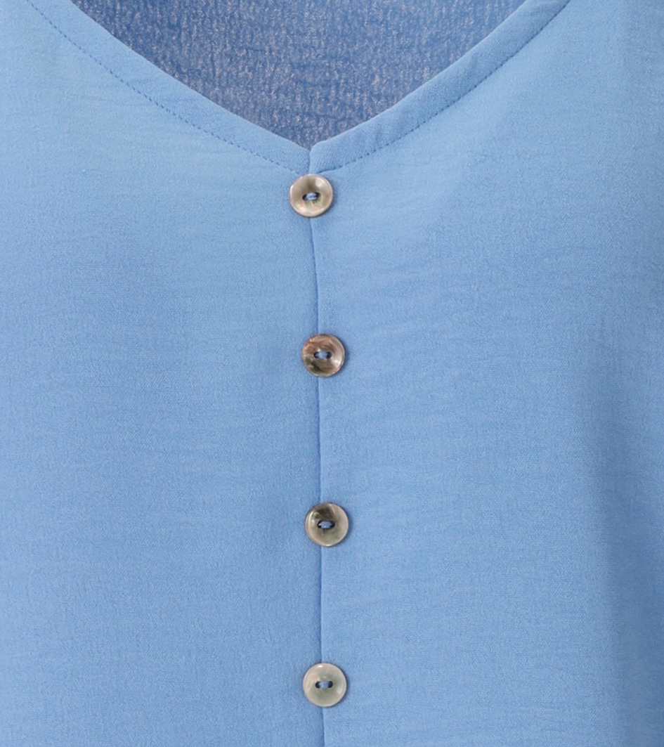 Aniston CASUAL Top chemisier in Leinen-Optik - NEUE KOLLEKTION