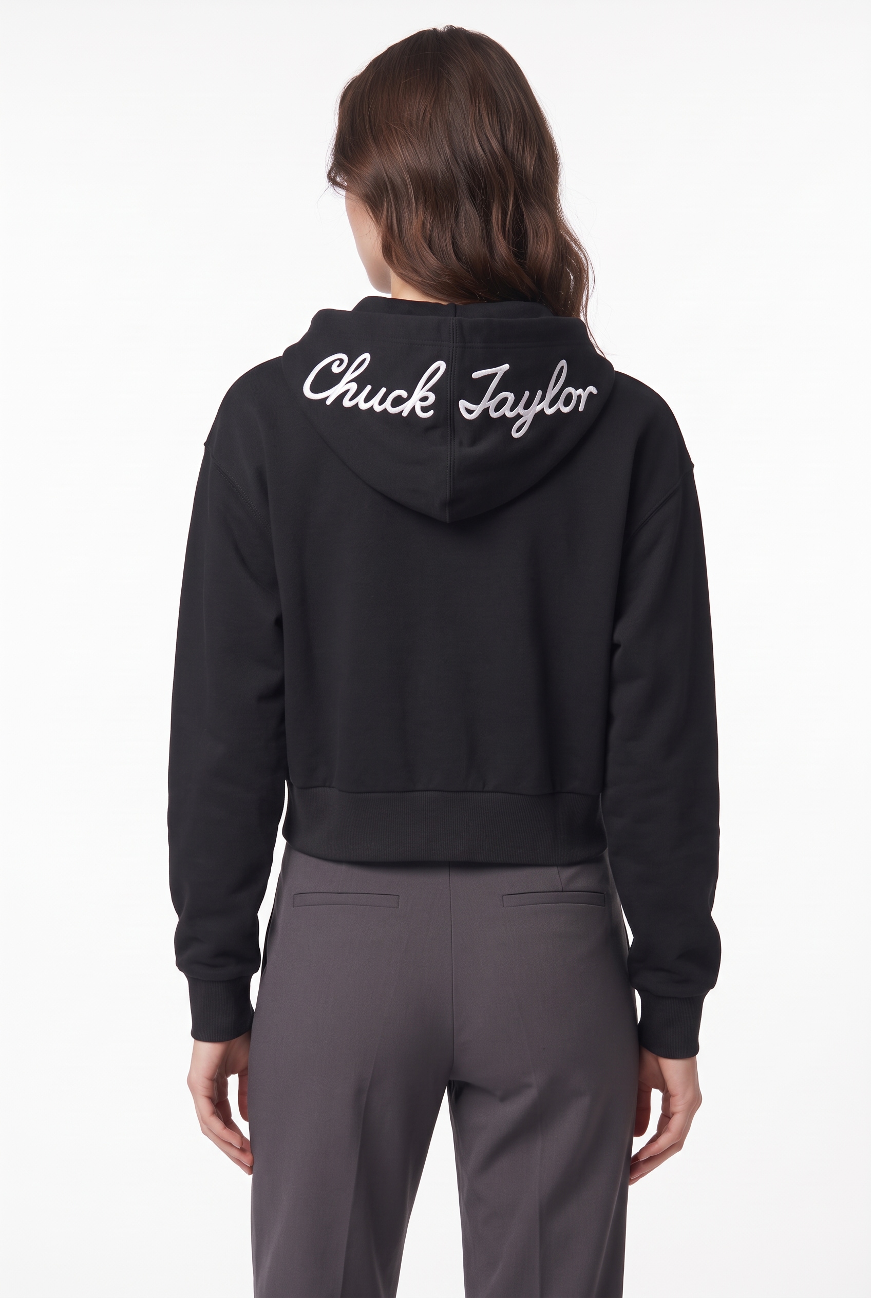 Converse Kapuzensweatjacke »SIGNATURE FULL-ZIP« mit Full-Zip, aus Baumwolle und Polyester, in den Grössen XS bis XXL