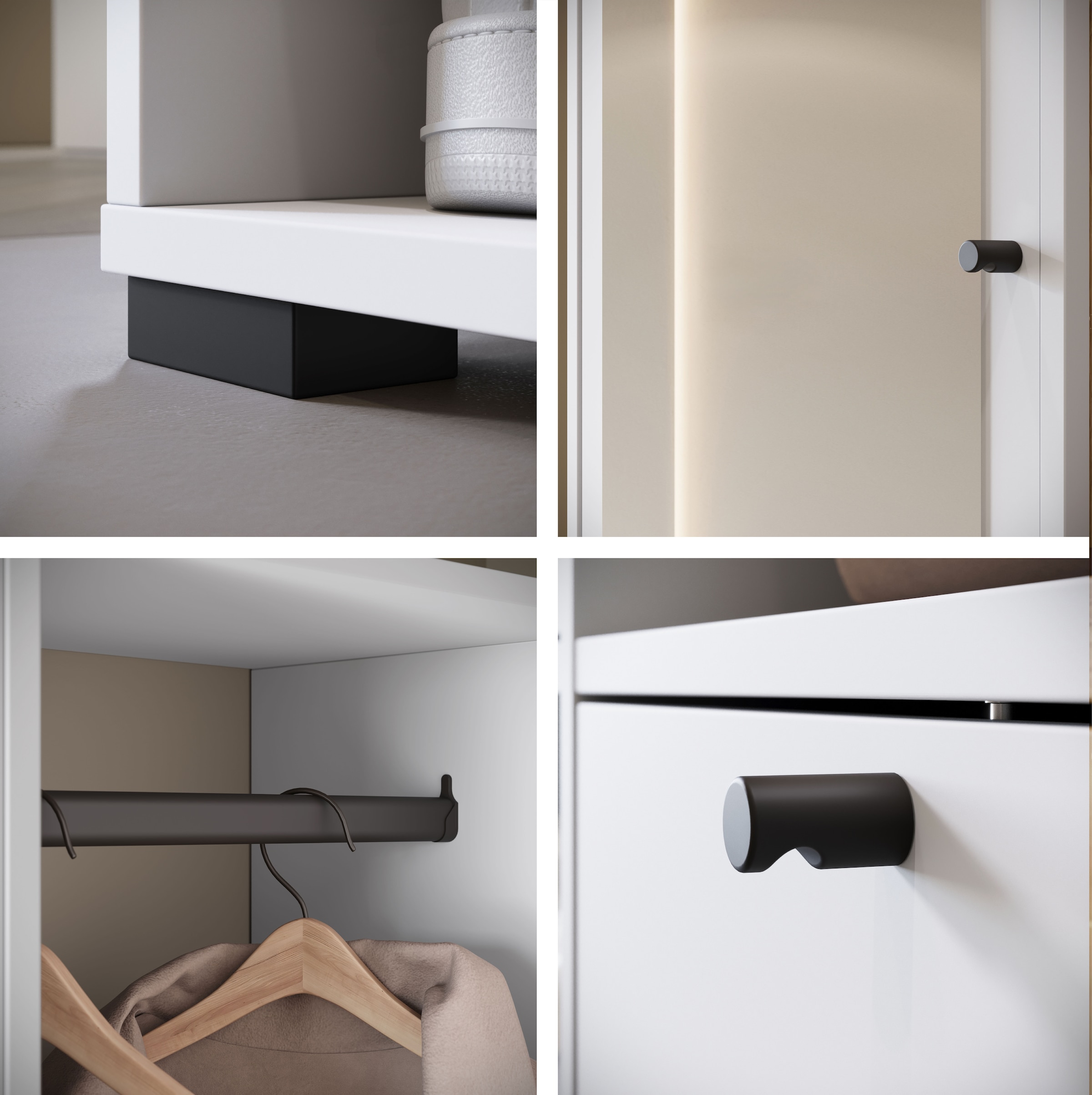 Home affaire Ensemble de vestiaires »Garderobe mit Spiegel, Sitzbank und Kleiderstange« 1 cuis tlg.
