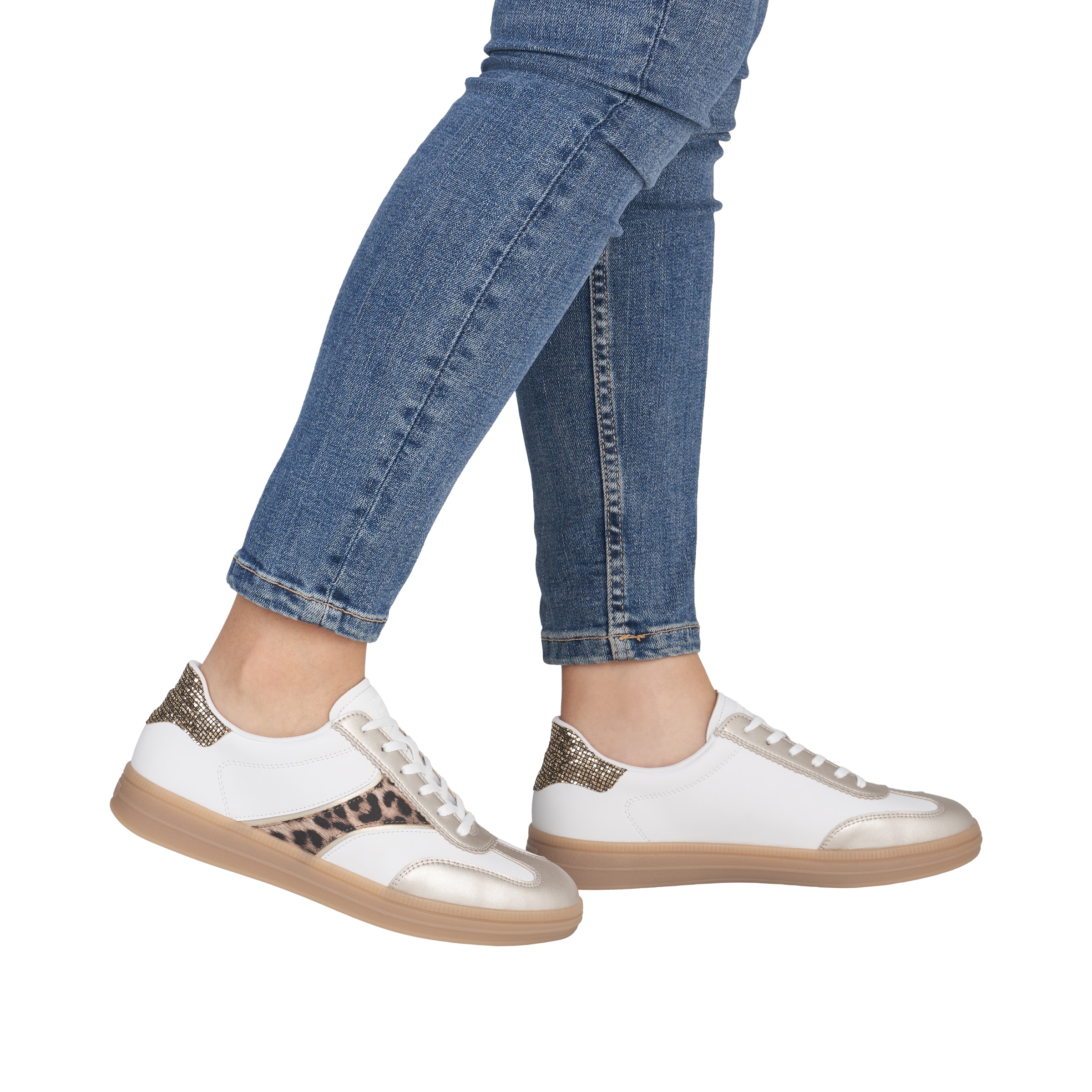 Remonte Sneaker  Freizeitschuh, Halbschuh, Leo-Sneaker mit Wechselfussbett
