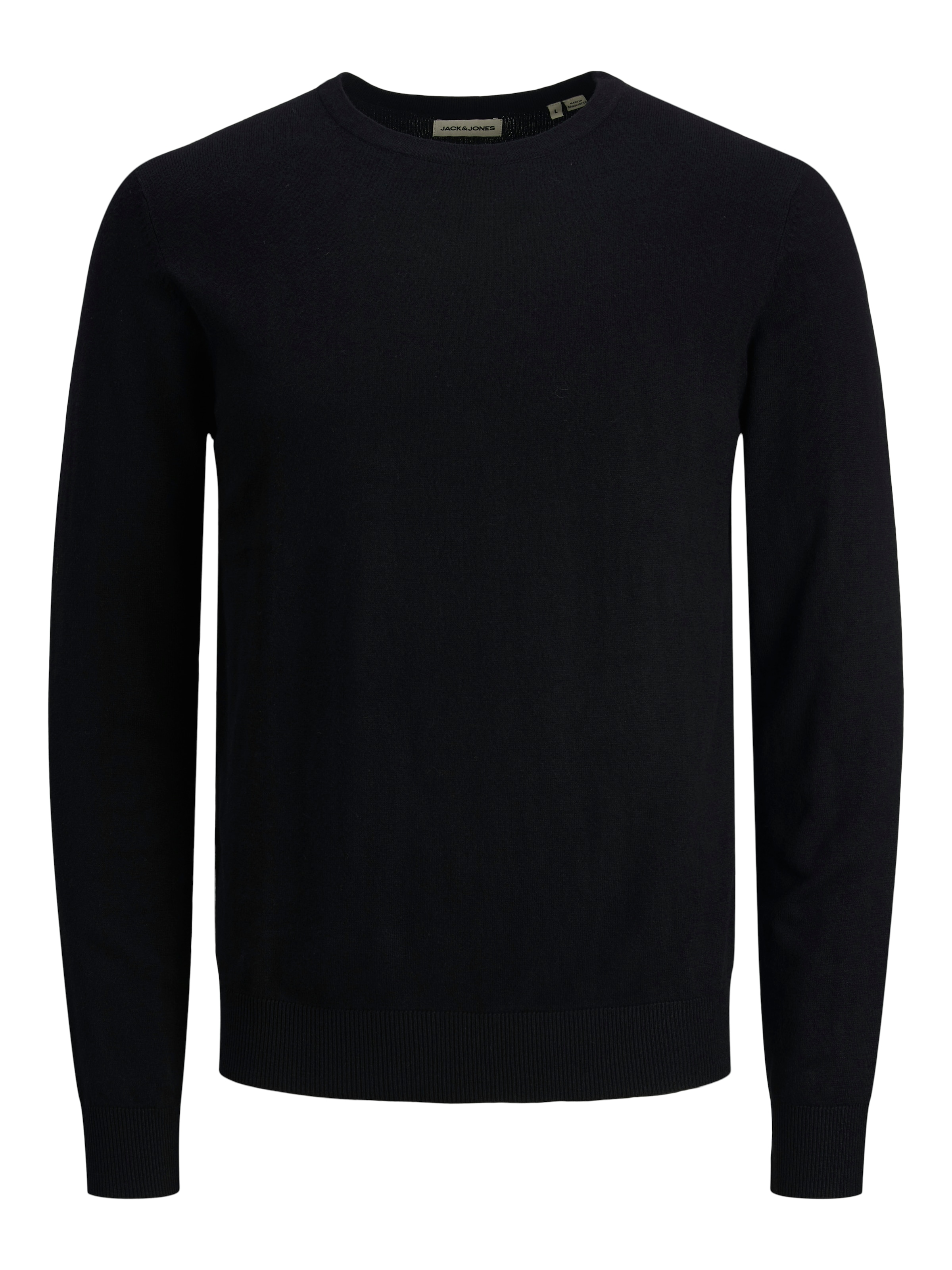 Jack & Jones Rundhalspullover »EMIL KNIT« Baumwollmischung, locker geschnitten