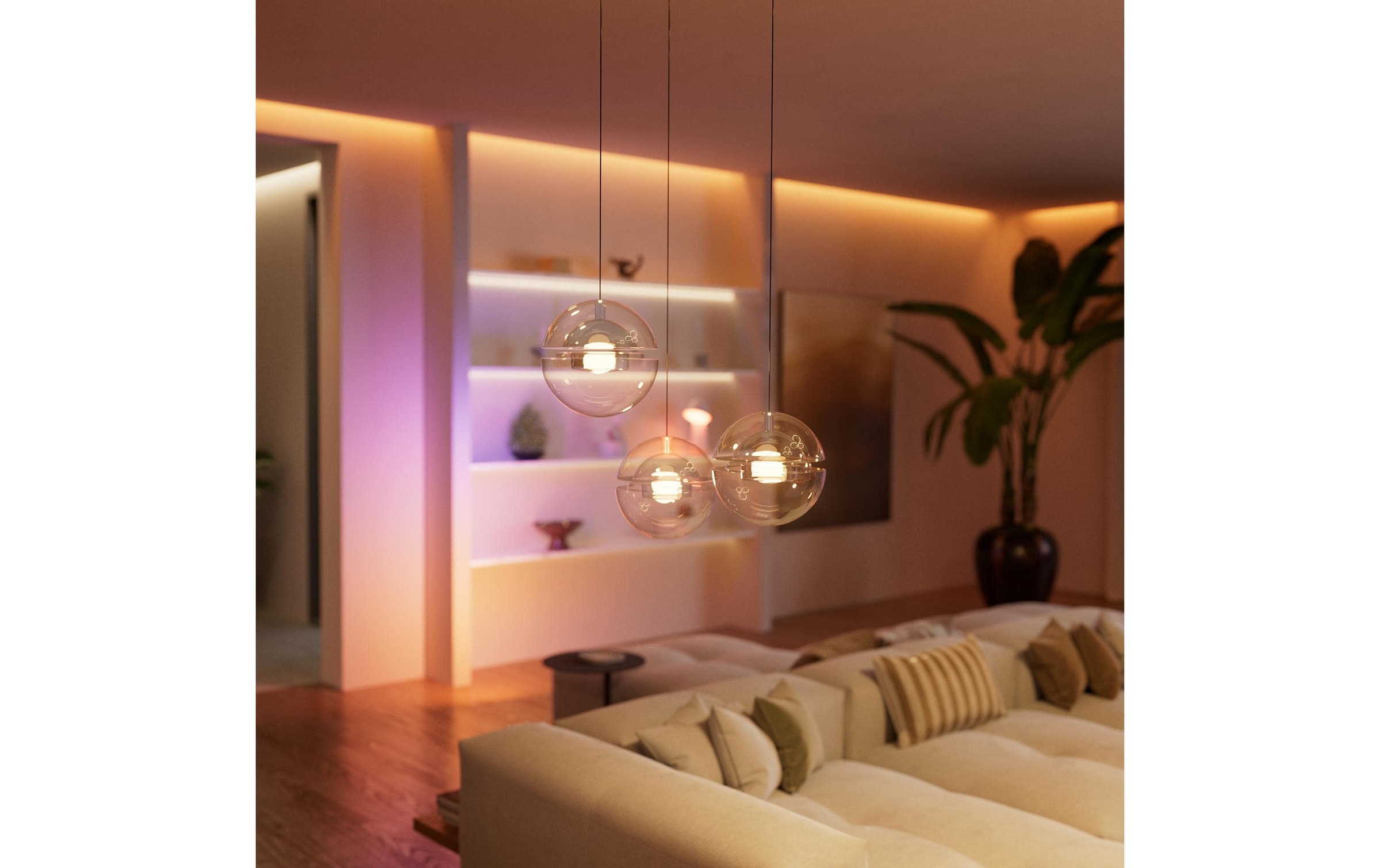 Philips Hue Smart-Home-Steuerelement »Wandschaltermodul, für nicht smarte Lampen (Ein/Aus), Netzbetrieb« 2 Kanal/2C (6A / 400W LED / 1.380W Halogen), App‑ & Sprachsteuerung