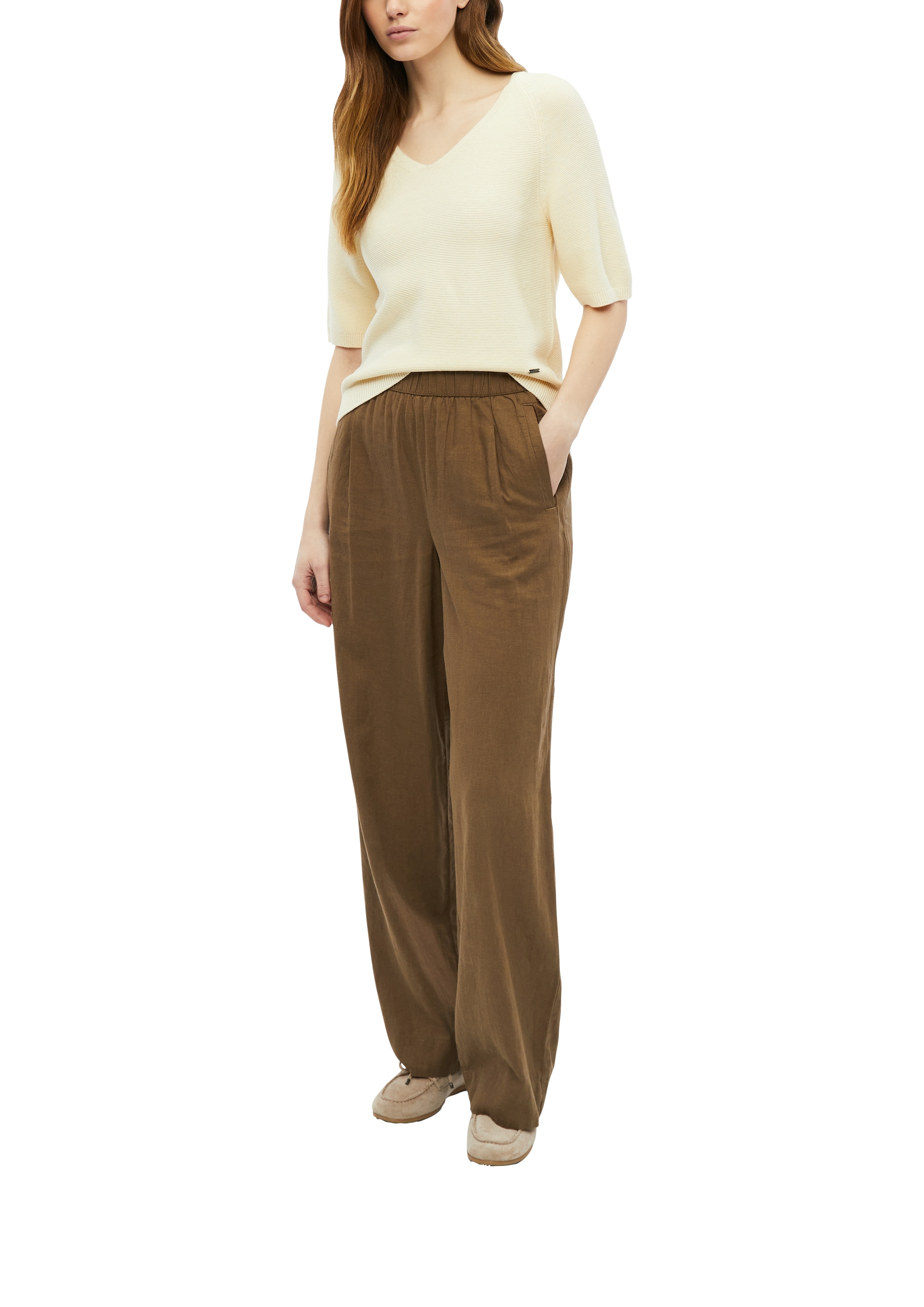 s.Oliver Pull col V col en V, manches mi-longues, uni