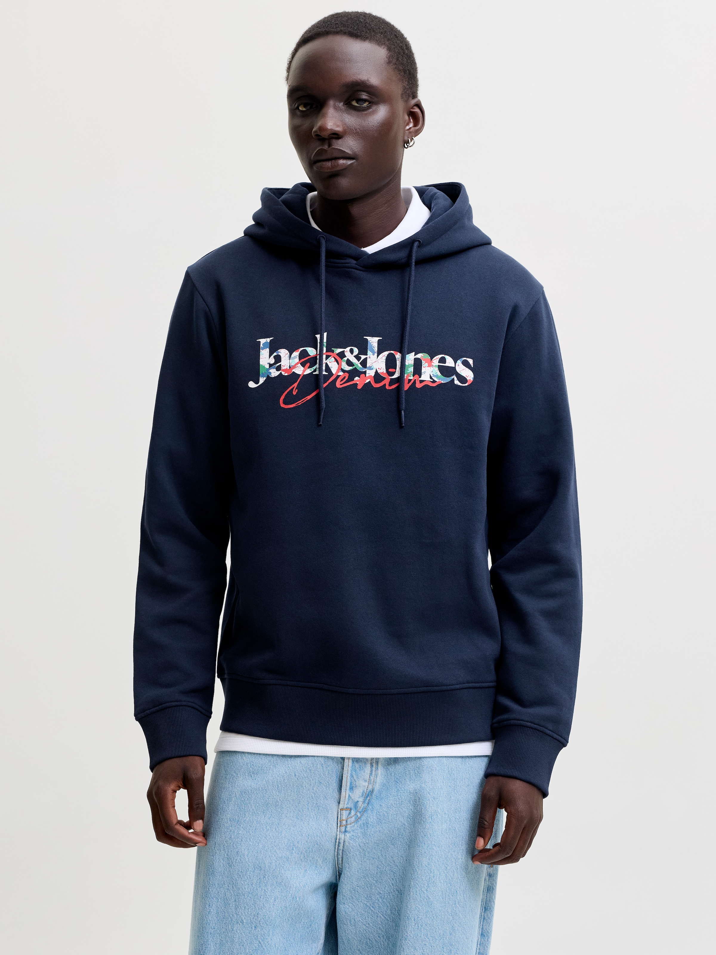 Jack & Jones Kapuzensweatshirt »JJTOM SWEAT HOOD«, Baumwollmischung,
