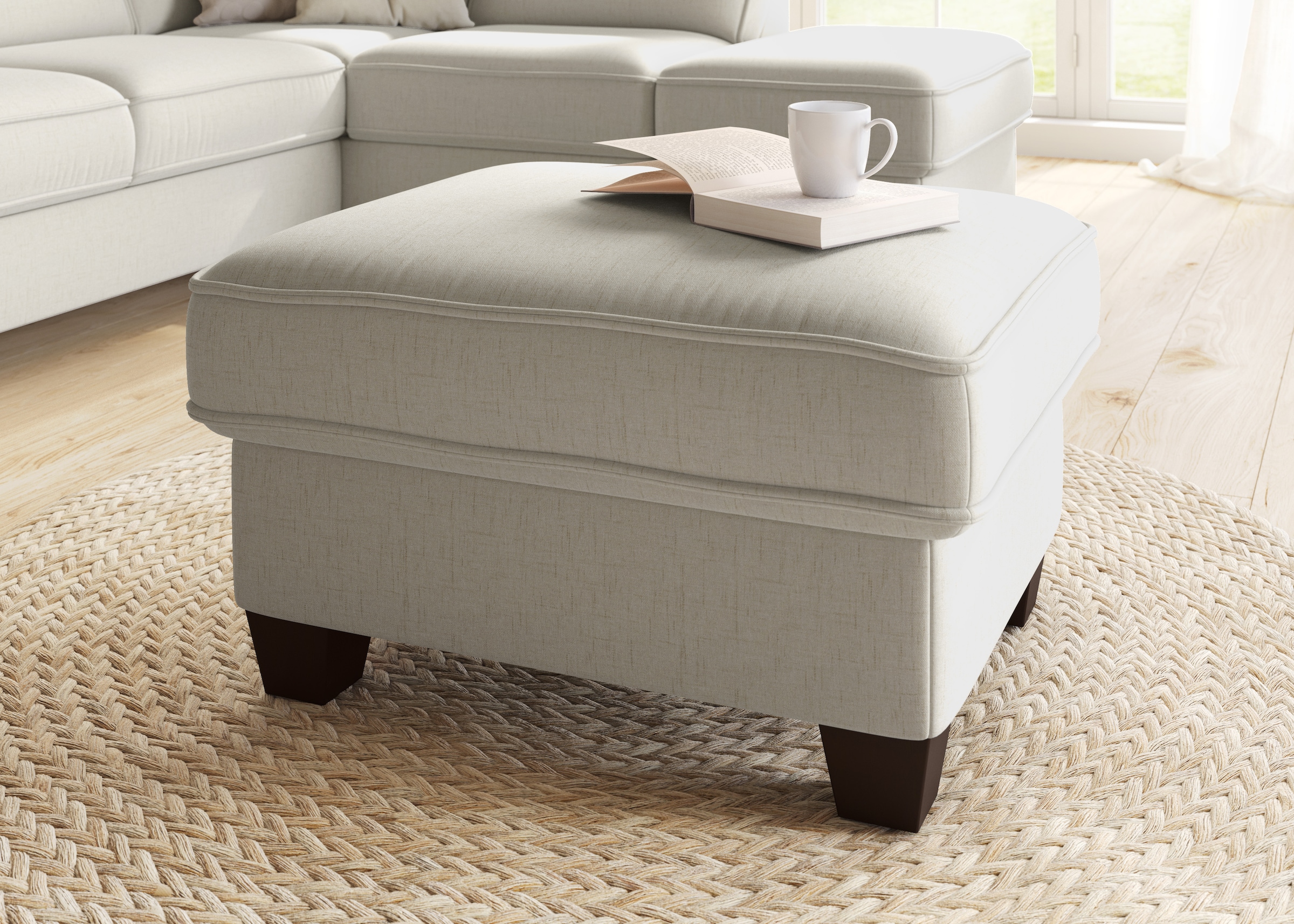 Home affaire Hocker »County« 1 Stk. tlg. mit Federkern und Stauraum, passend zur "County"-Serie