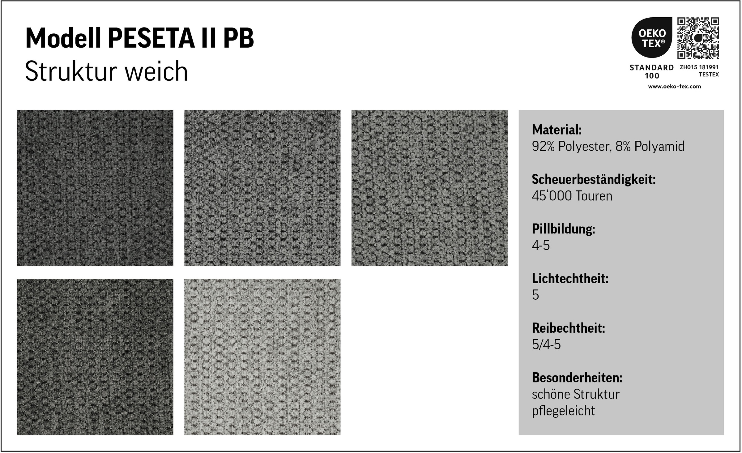COTTA Lit rembourré »PESETA inkl. Lattenrost und Stauraum, erhältlich in 160cm & 180cm« mit Echtholzleiste und gepolstertem Kopfteil