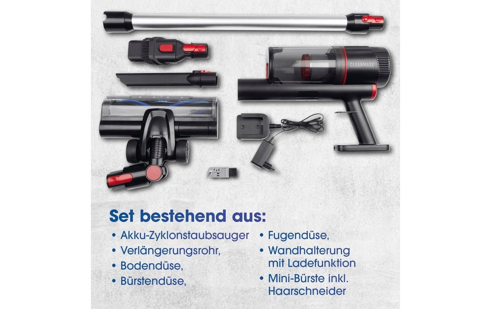 CLEANmaxx Akku-Hand-und Stielstaubsauger »CLEANmaxx Akku-Hand- und Stielsauger 600 W«