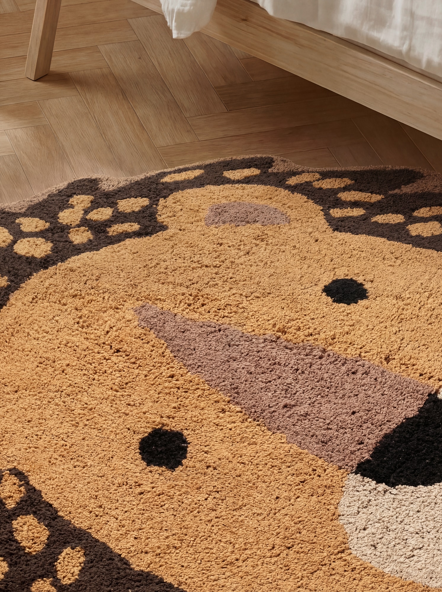 HANSE Home Tapis pour enfants »Roary« Forme de motif 10 mm Höhe lavable, fait main, coton, tapis de jeu antidérapant pour chambre d'enfants