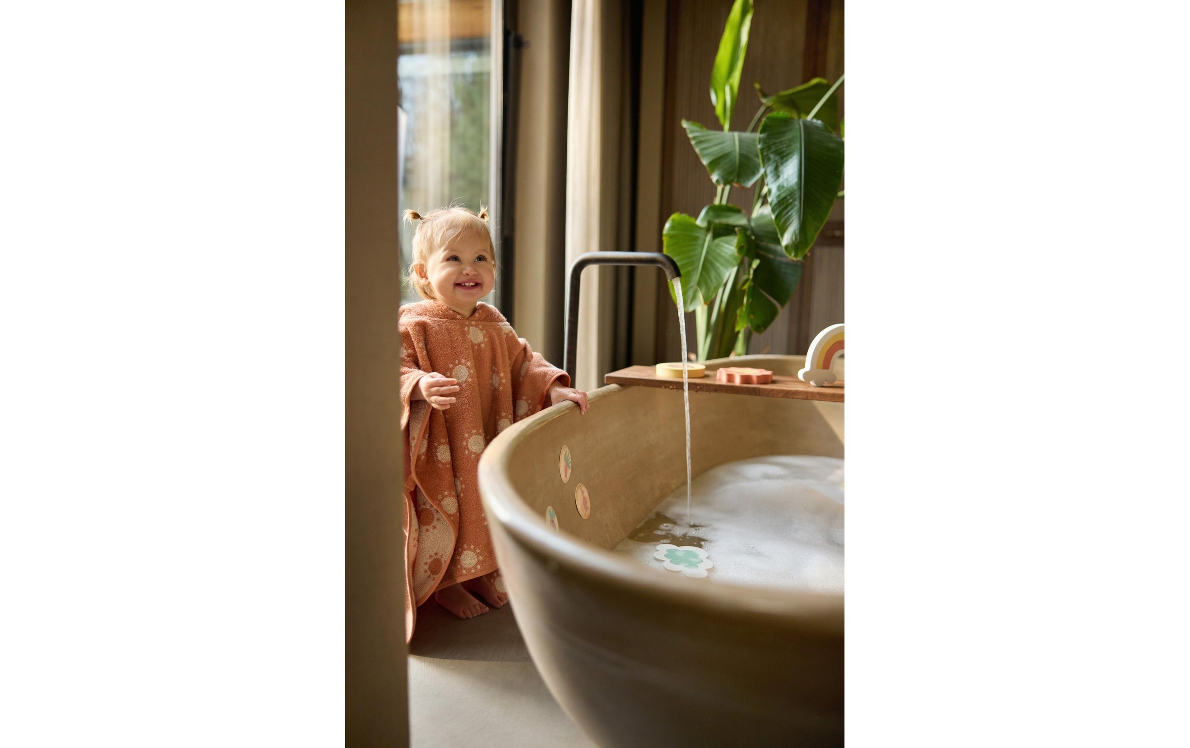 Jollein Poncho de bain »Frottee Jacquard Wendbar«