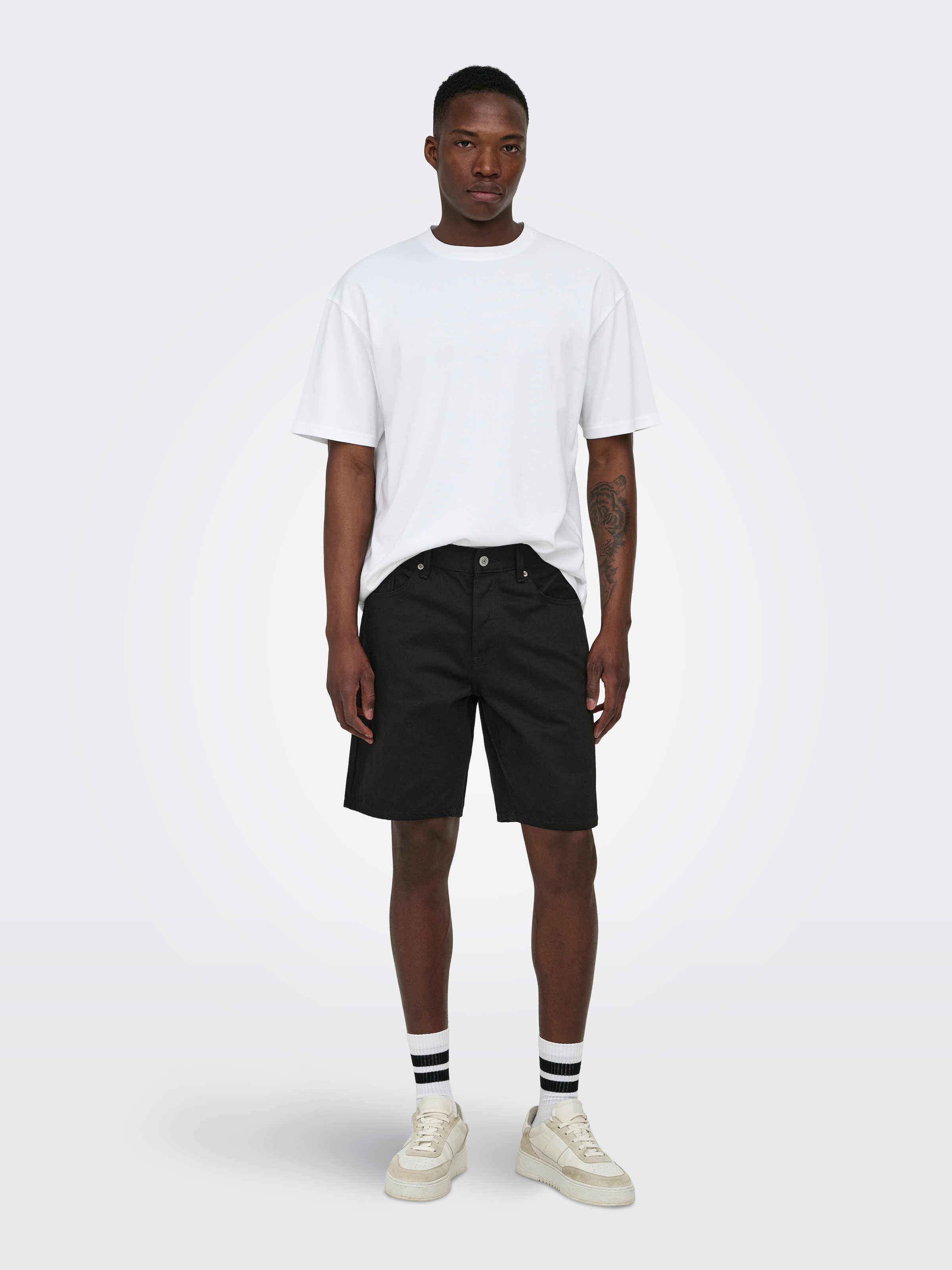 ONLY & SONS Short en jean »ONSEDGE STAY BD 6992 AZG DNM SHORTS NOOS« coton, coupe droite