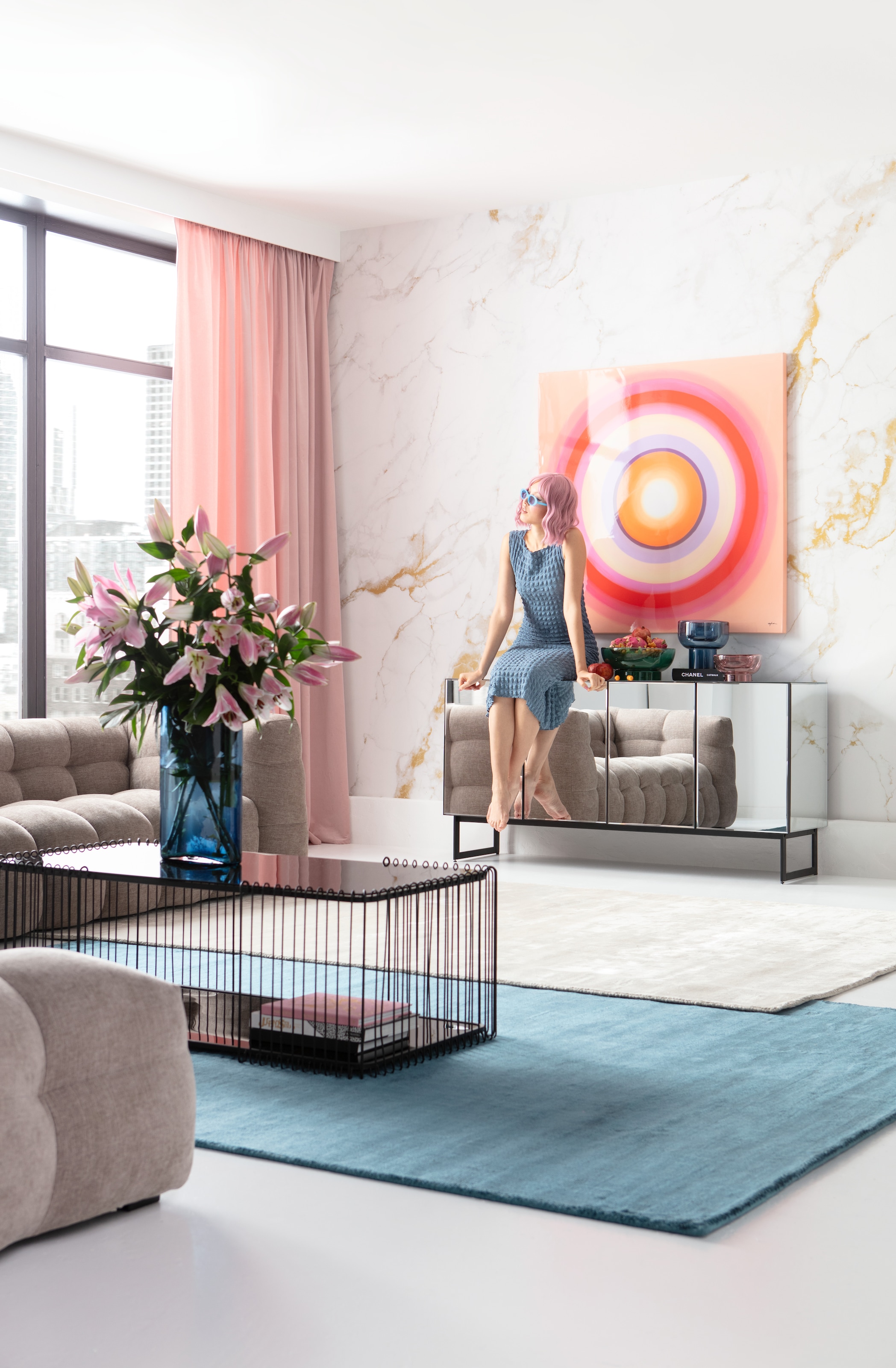 Kare Design Tableau sur toile »Leinwandbild Tendency Blush«