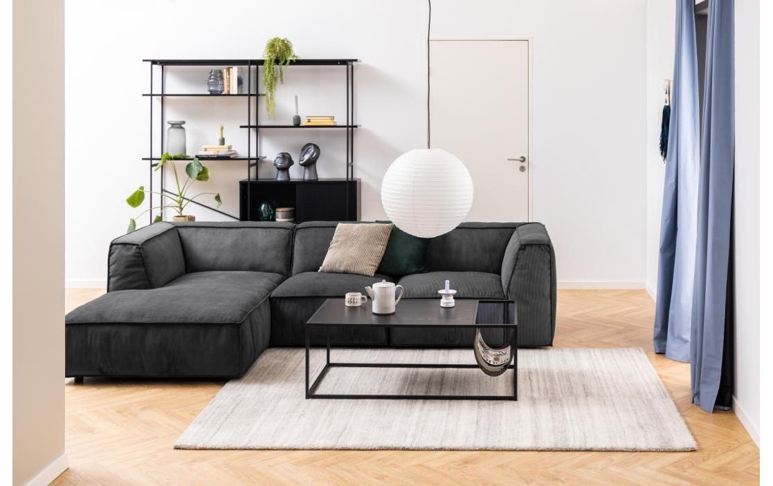 AC Design Table basse mit Gestell aus Metall, rechteckige Form, Zeitungsständer aus Metall