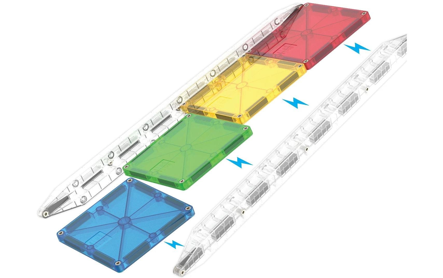   Steinbaukasten »Magna-Tiles Rail Racers Deluxe 90 Teile«