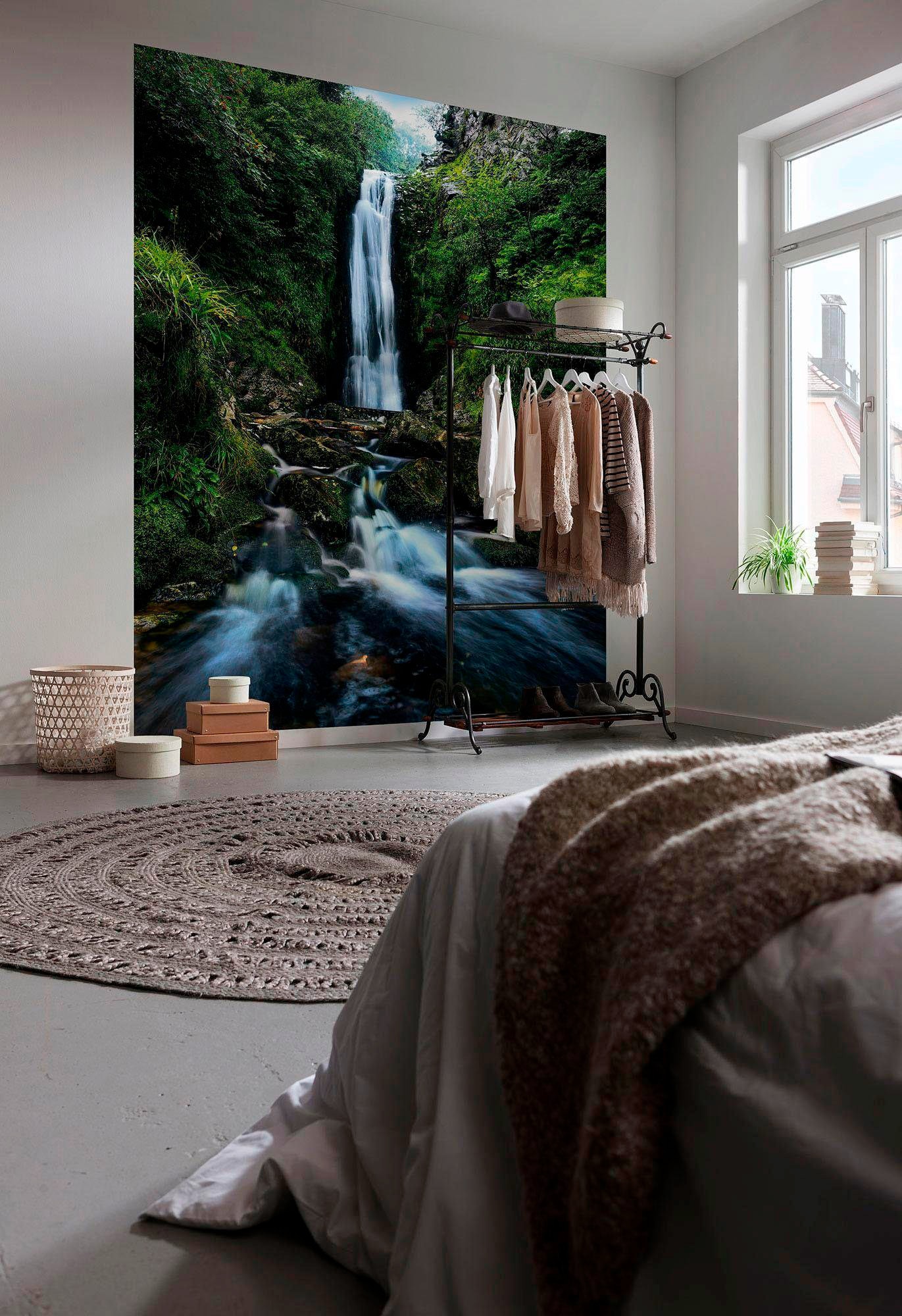 Komar Vliestapete »Digitaldruck Vlies -  Glenevin Falls - Grösse 200 x 250 cm« bedruckt glatt Wohnzimmer, Schlafzimmer