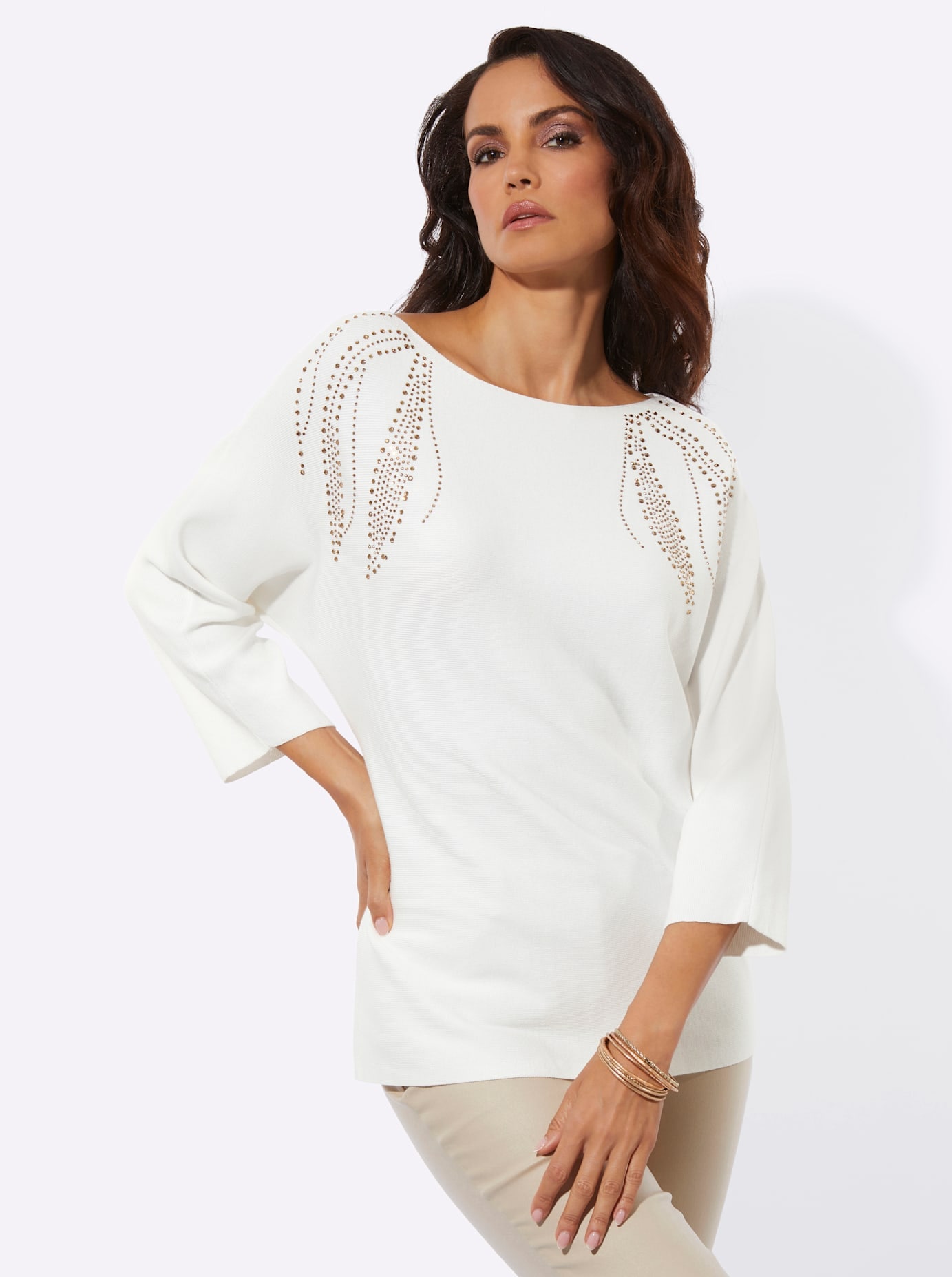 creation L Pull à manches 3/4 »Lyocell-Viskose-Pullover«