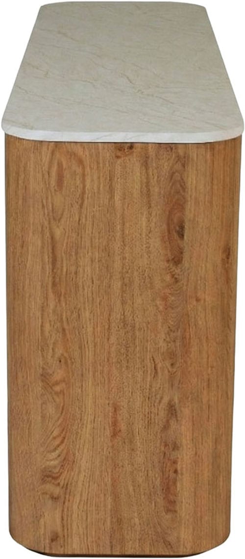 Jahnke Buffet »TRESOR SB 150« Buffet bas, aspect marbre, sans poignées, 3 portes, largeur : 150 cm