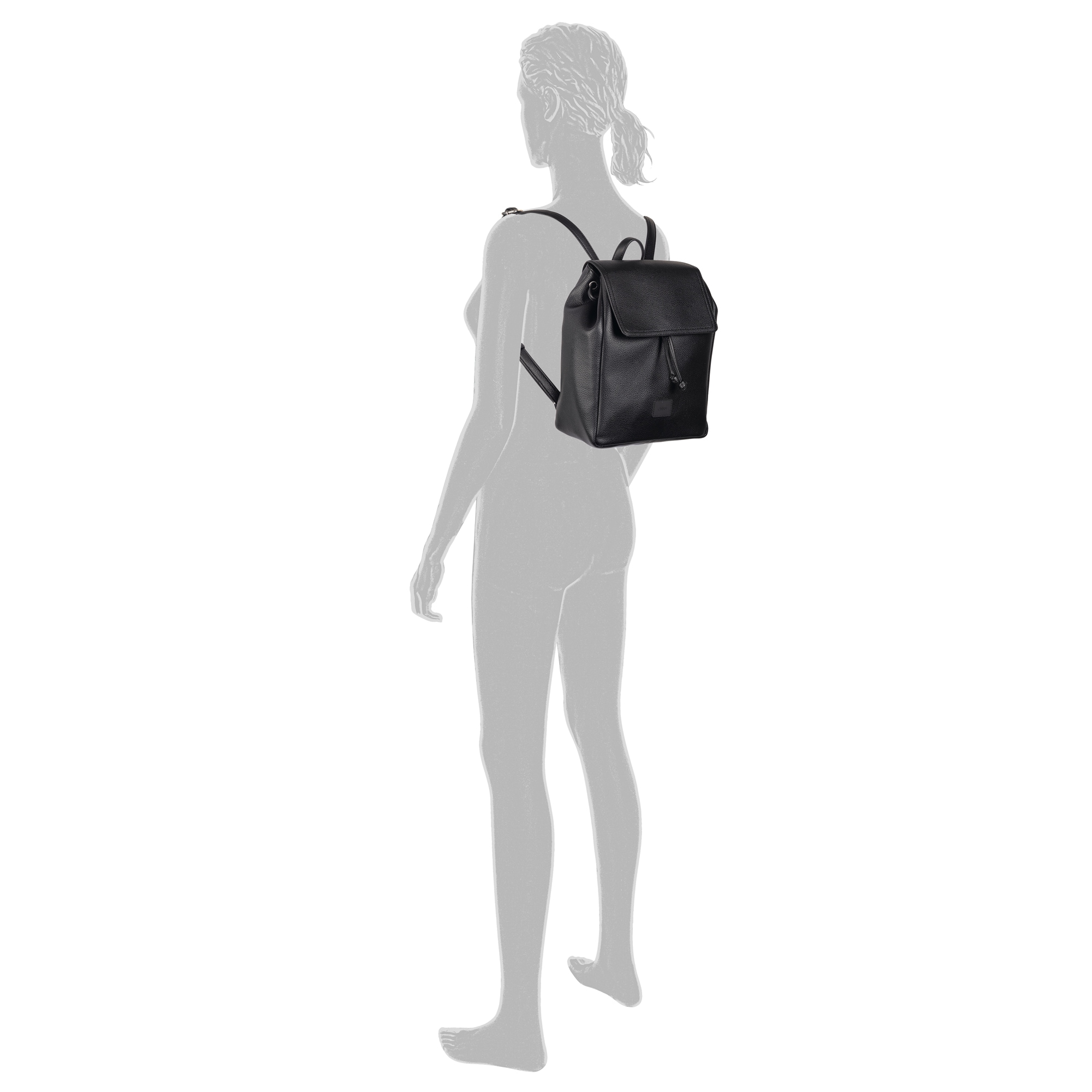 Gabor Rucksack »Elfie« aus fein genarbtem, glattem Kunstleder und mit einem Logo Rubber Patch
