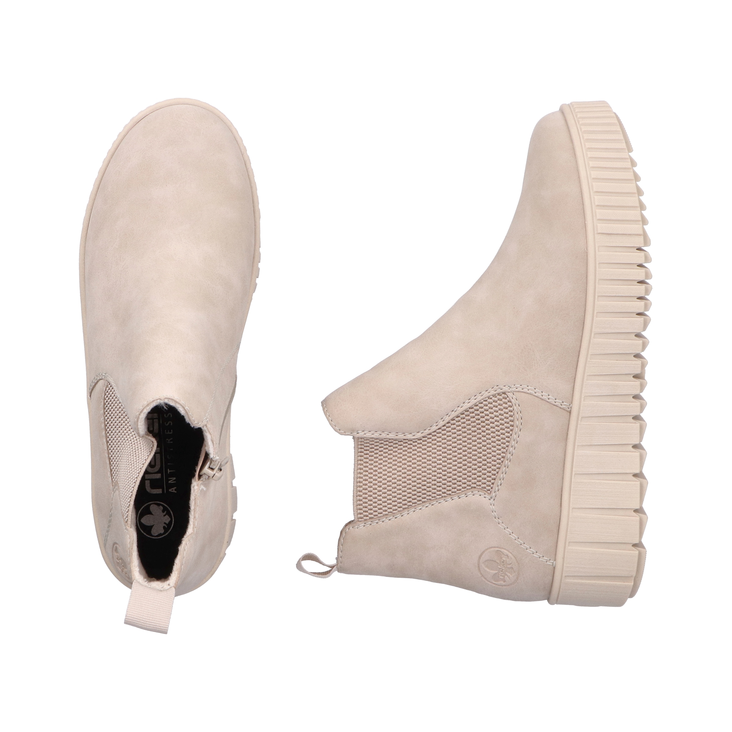 Rieker Winterboots  Chelseaboots, Plateausneaker, Stiefelette, Reissverschluss und Stretch