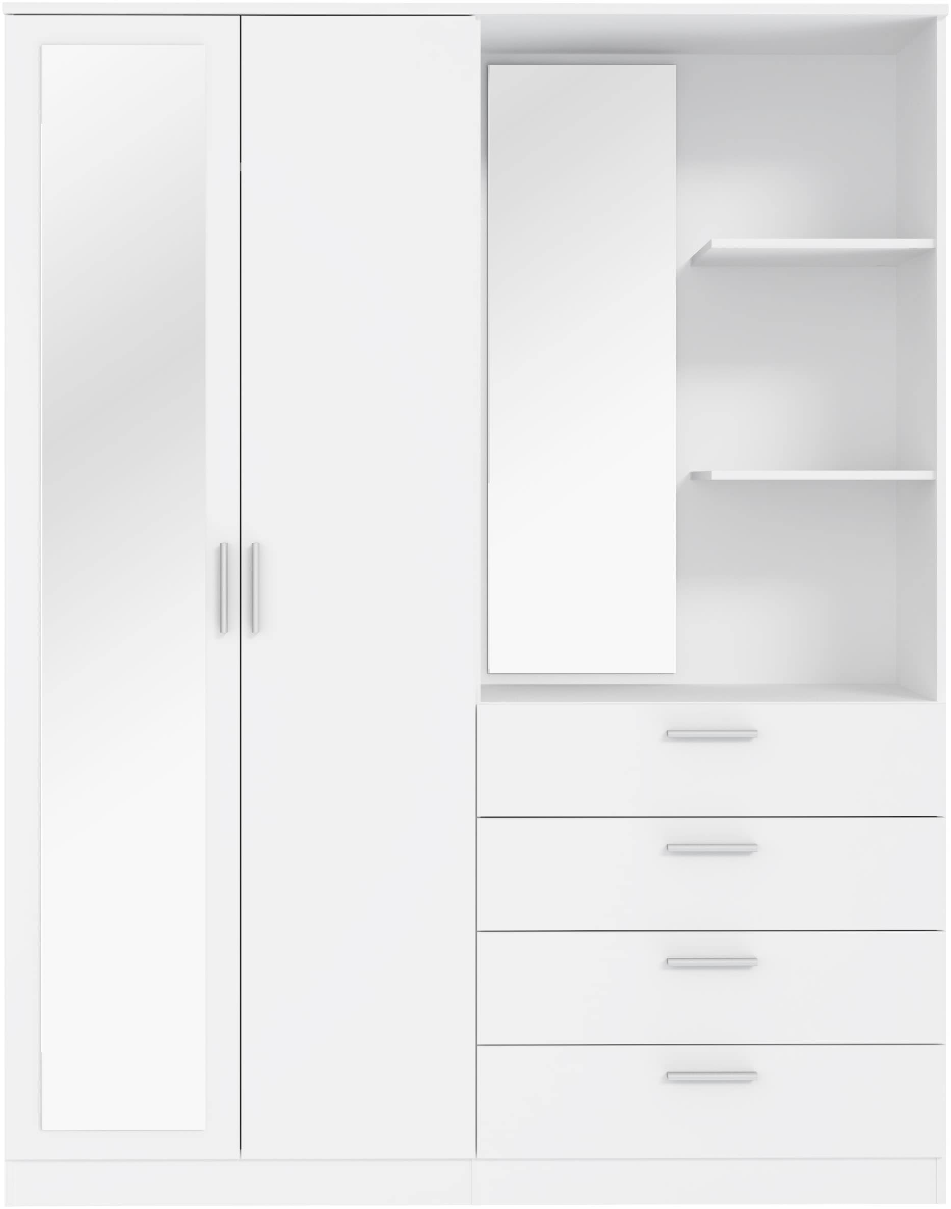 FORTE Vestiaire compact L/H/P 159,3/203,4/52,7 cm, rangement optimal