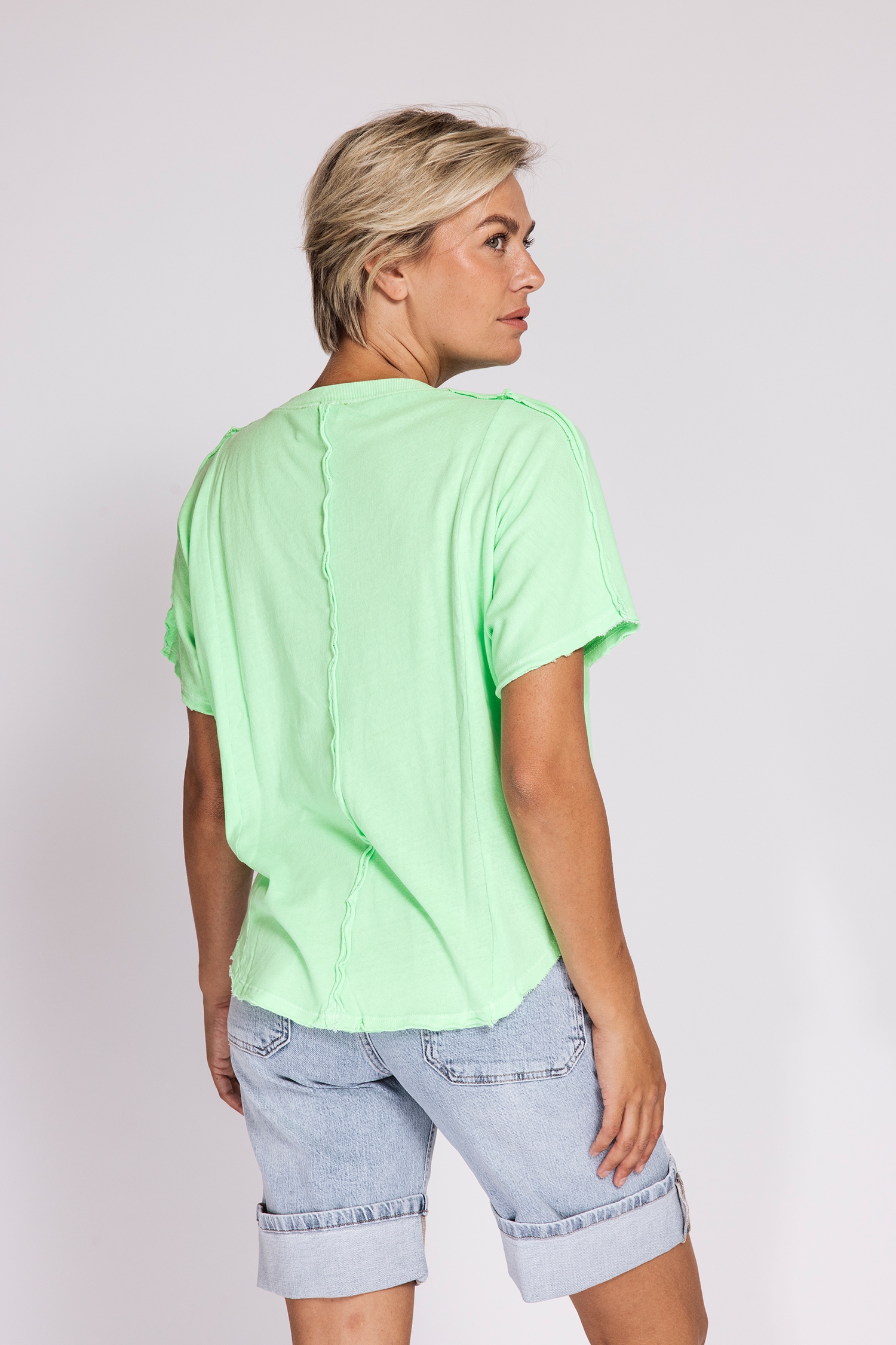 Zhrill T-shirt à manches courtes »RYA« Coupe normale, manches courtes, col en V, uni