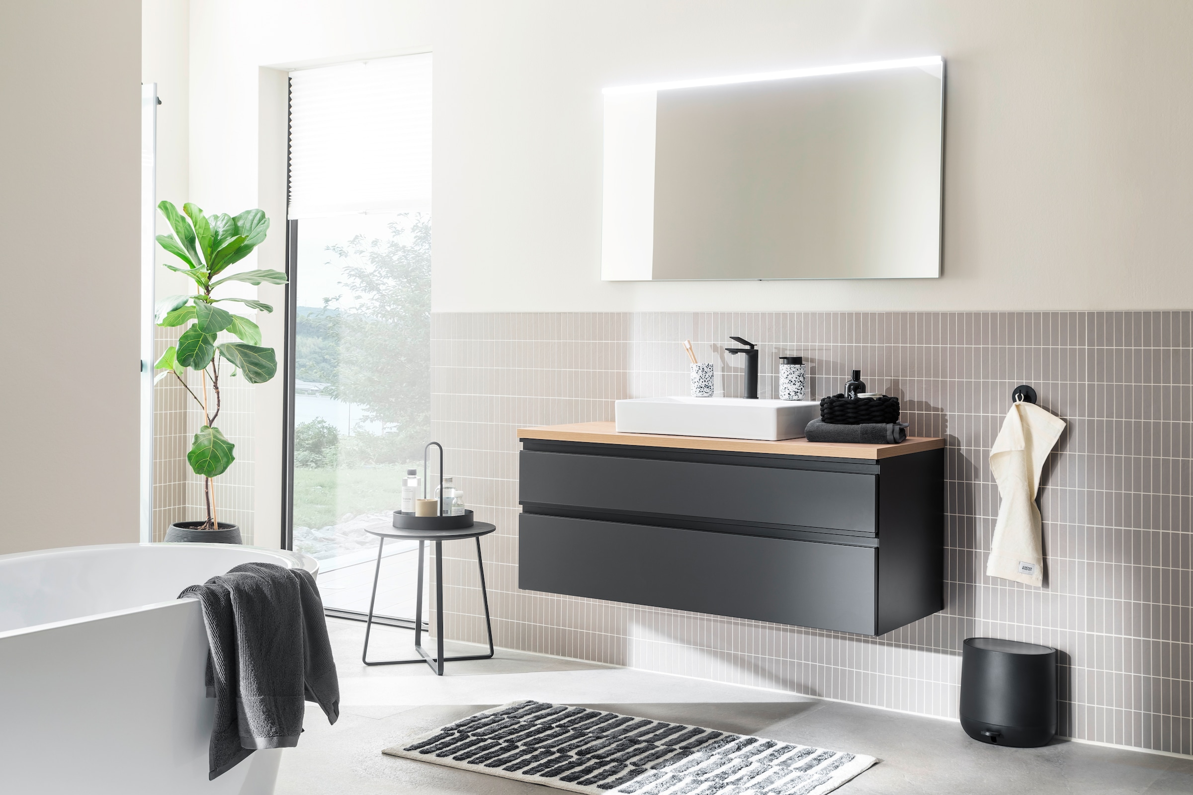 SCHÖNER WOHNEN-Kollektion Tapis de bain »Barbados 231« Höhe 17 mm kuschelweicher Badezimmerteppich, waschbar