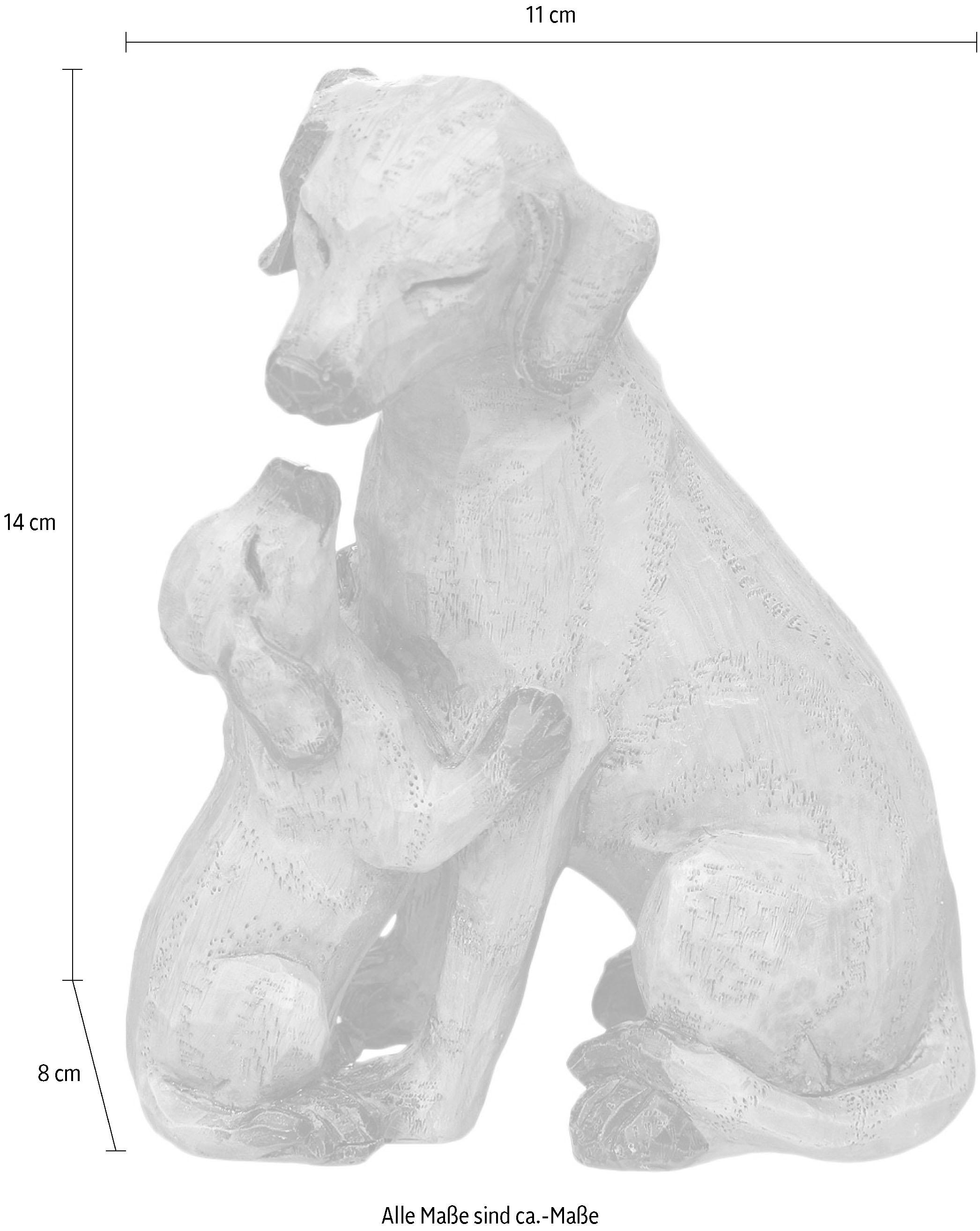 Ambiente Haus Dekofigur »Hund mit Welpe« klein