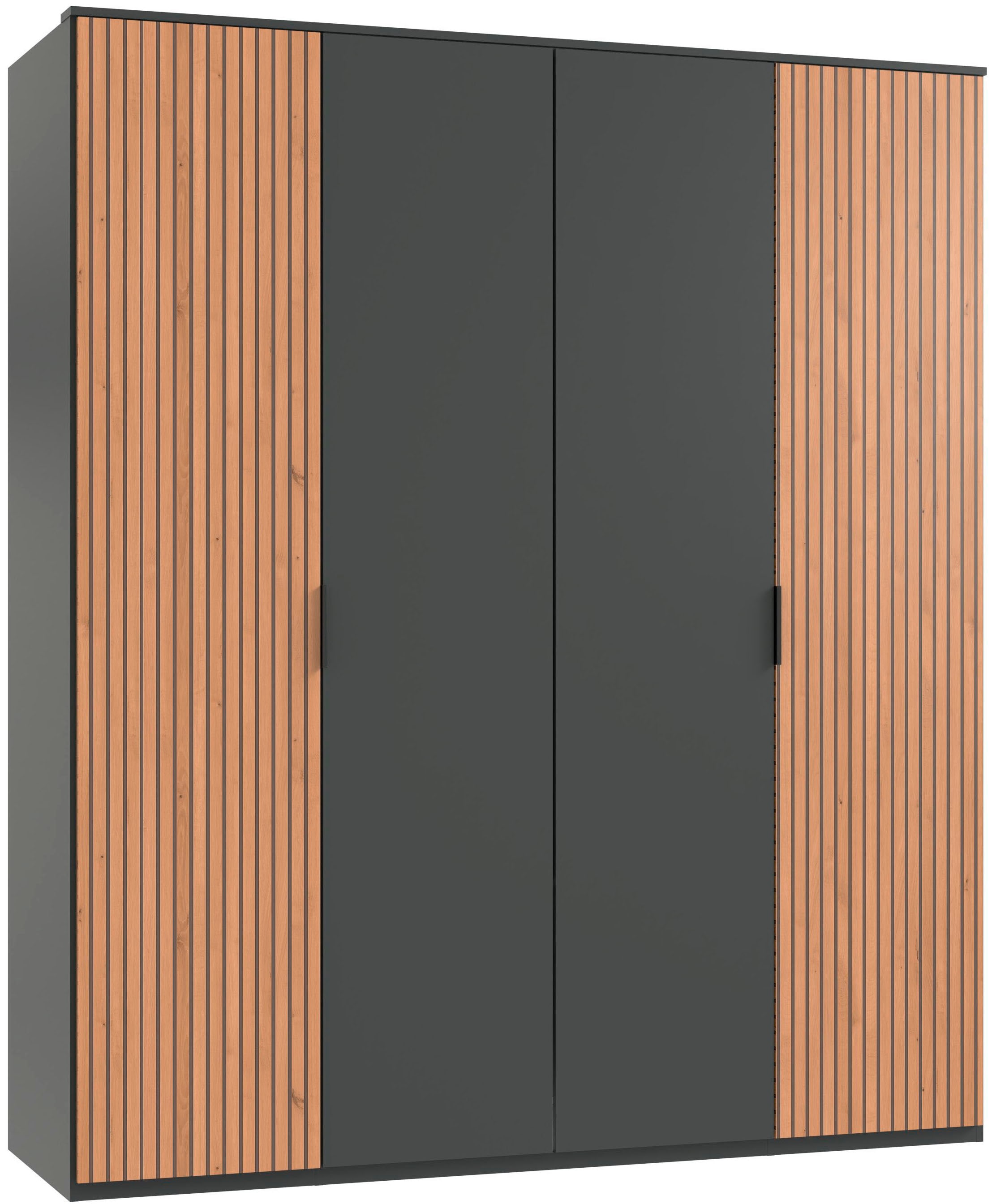 Wimex Drehtürenschrank »Tunis« inklusive Kranzleiste, Türen in Lamellen Optik