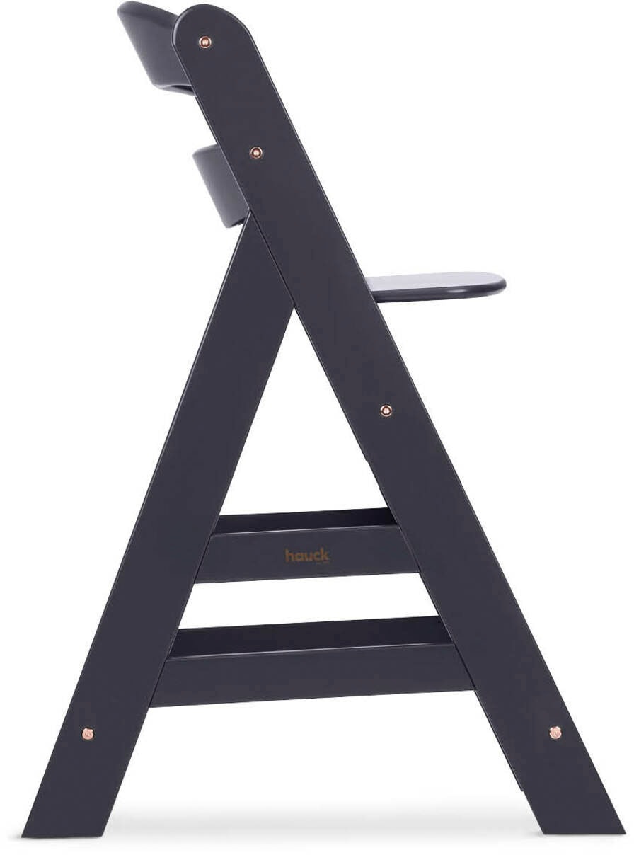 Hauck Chaise haute »Alpha Newborn Set Plus, Dark Grey« () mit Newborn Aufsatz