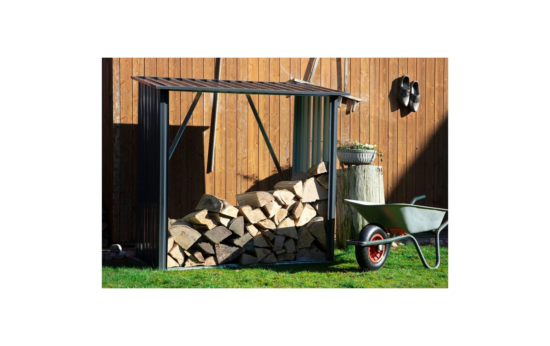 dobar Étagère pour bois de cheminée »«Madera»« XXL-Unterstand für Brennholz