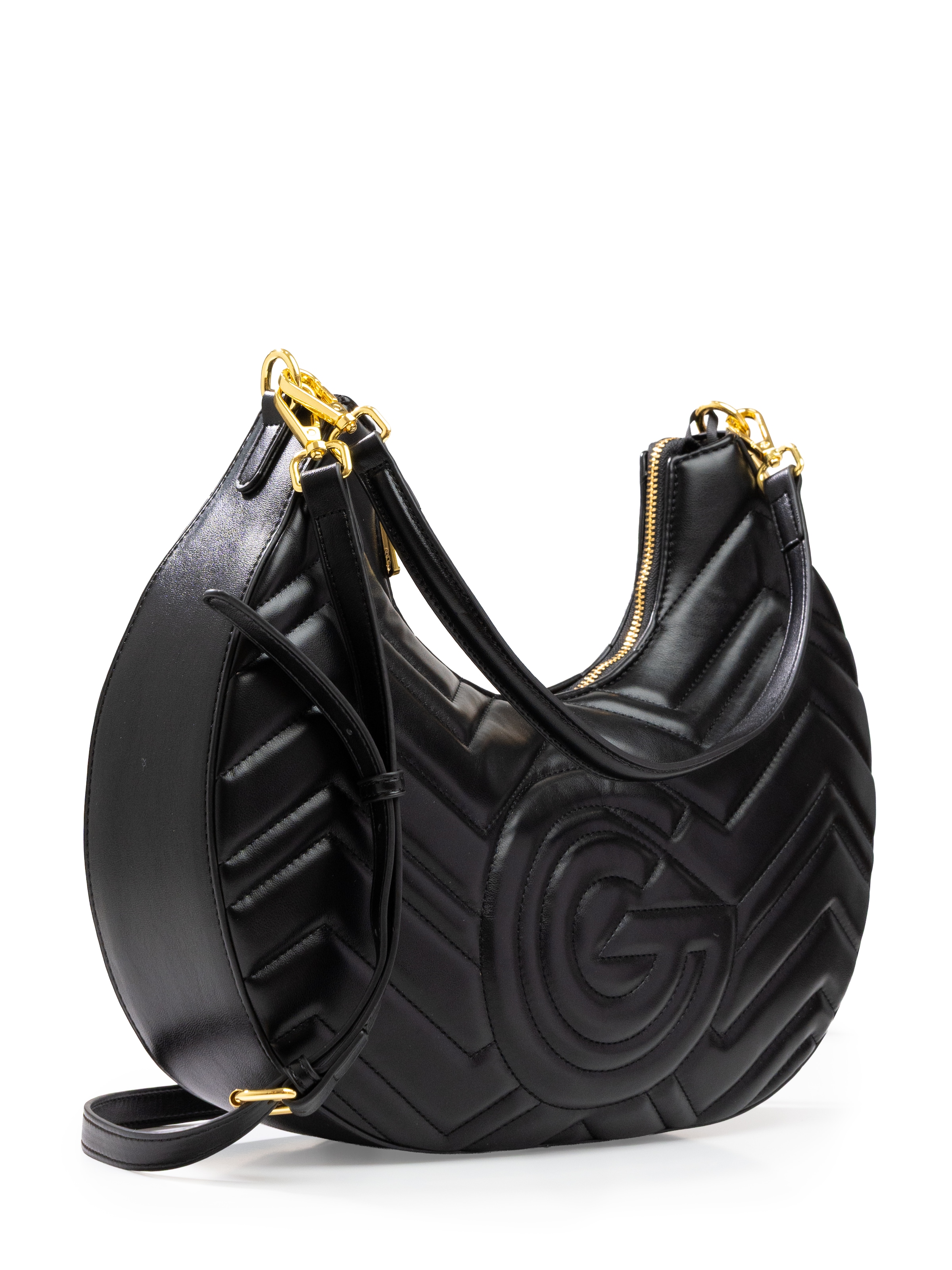 GABRIELLA G By Gabriella Gucci Hobo »JENNIFER« Damen Henkeltasche, Schultertasche, Umhängetasche mit vielen Details