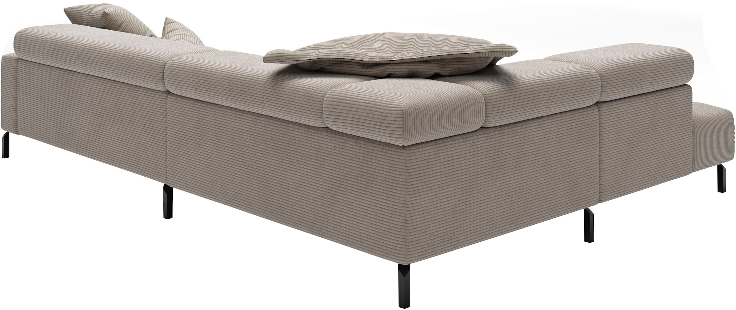 Home affaire Canapé d'angle »Claya, 311 cm breit, L-Form,  inkl. Kopfteilverstellung« sans siège électrique inclinable