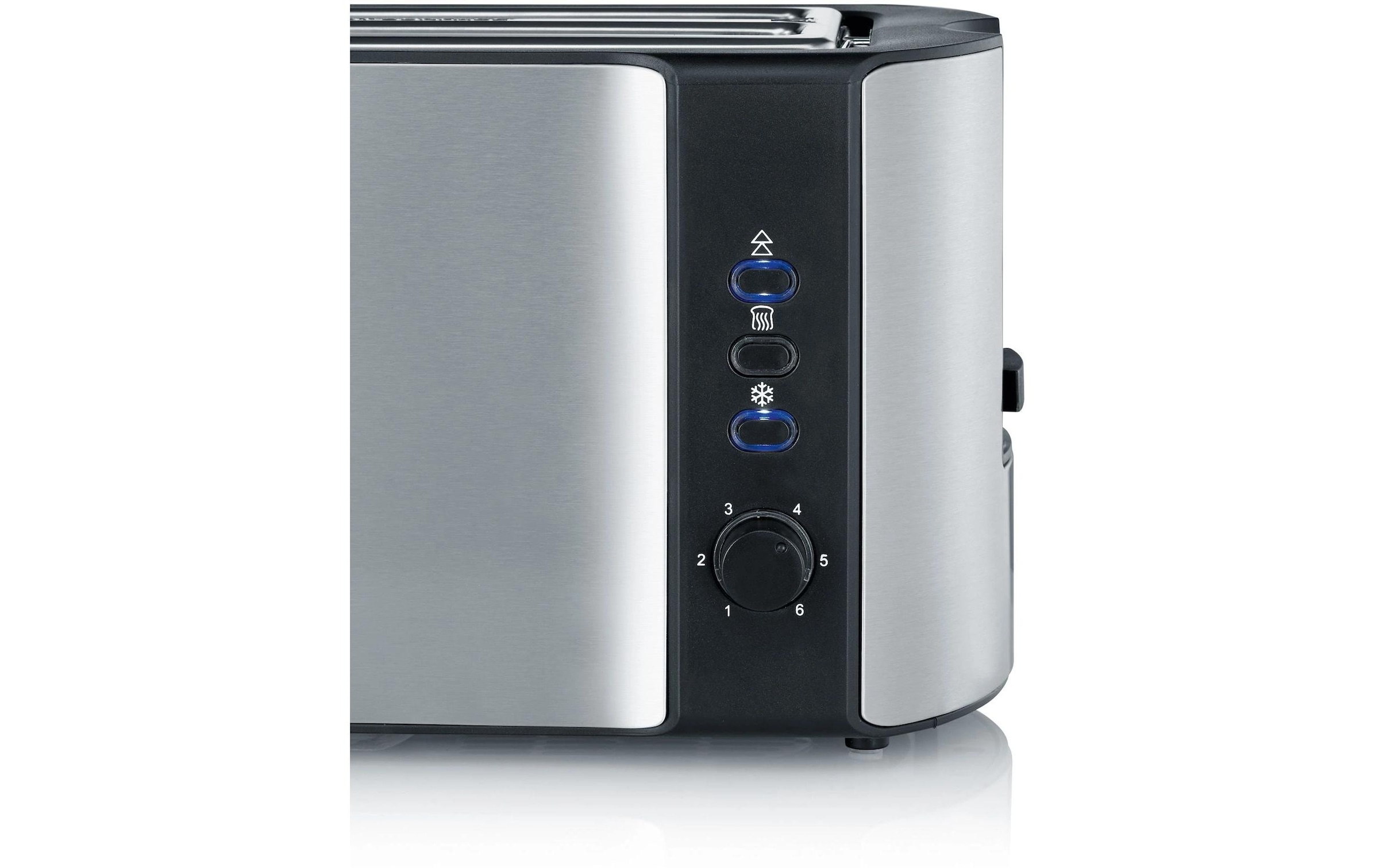 Severin Grille-pain »AT 2590 Schwarz/Silber« für 4 disques 1400 W