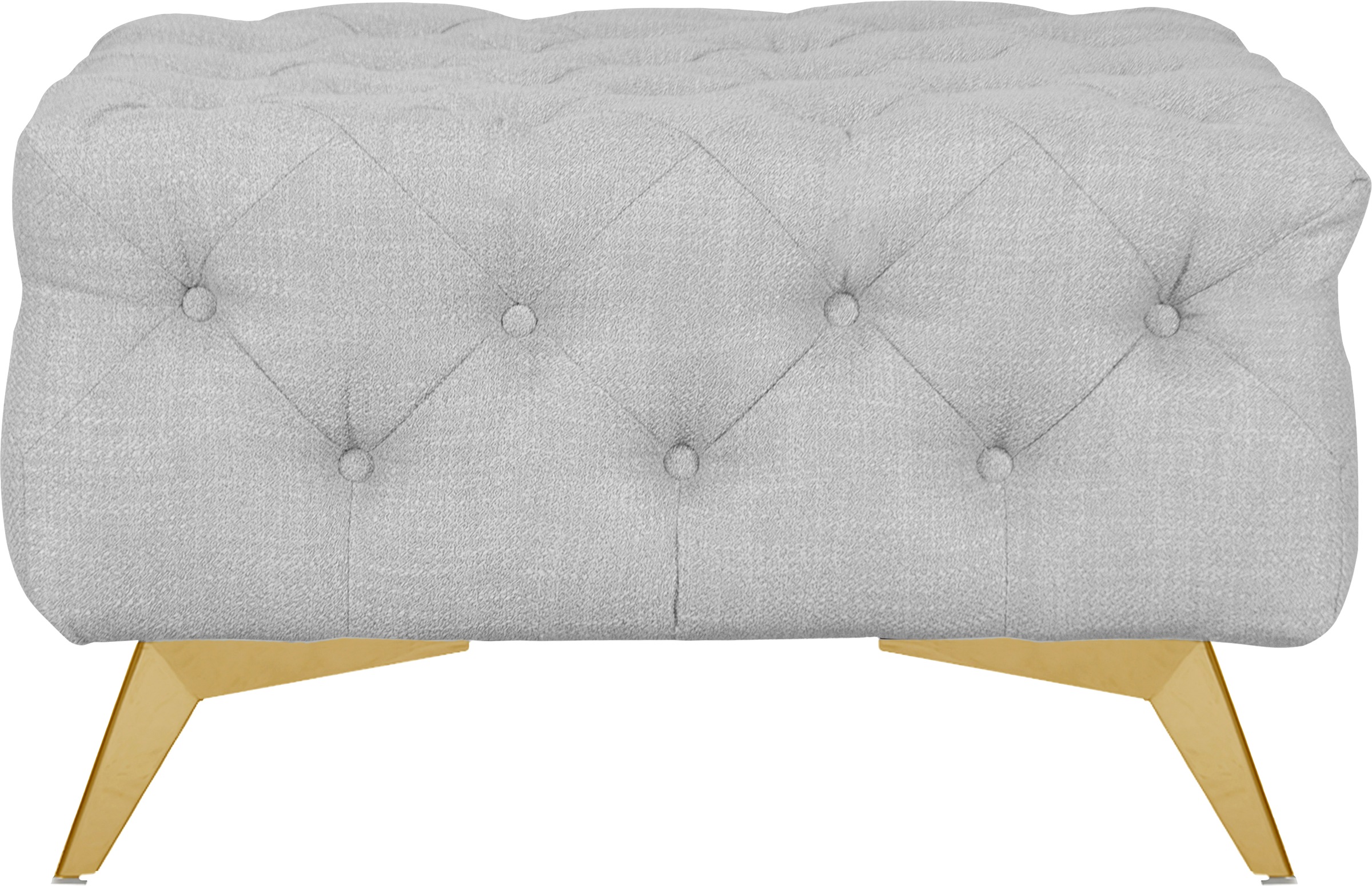 Home affaire Tabouret rembourré »Glynis« aufwändige Knopfheftung, moderne Chesterfield Optik, Fussfarbe wählbar