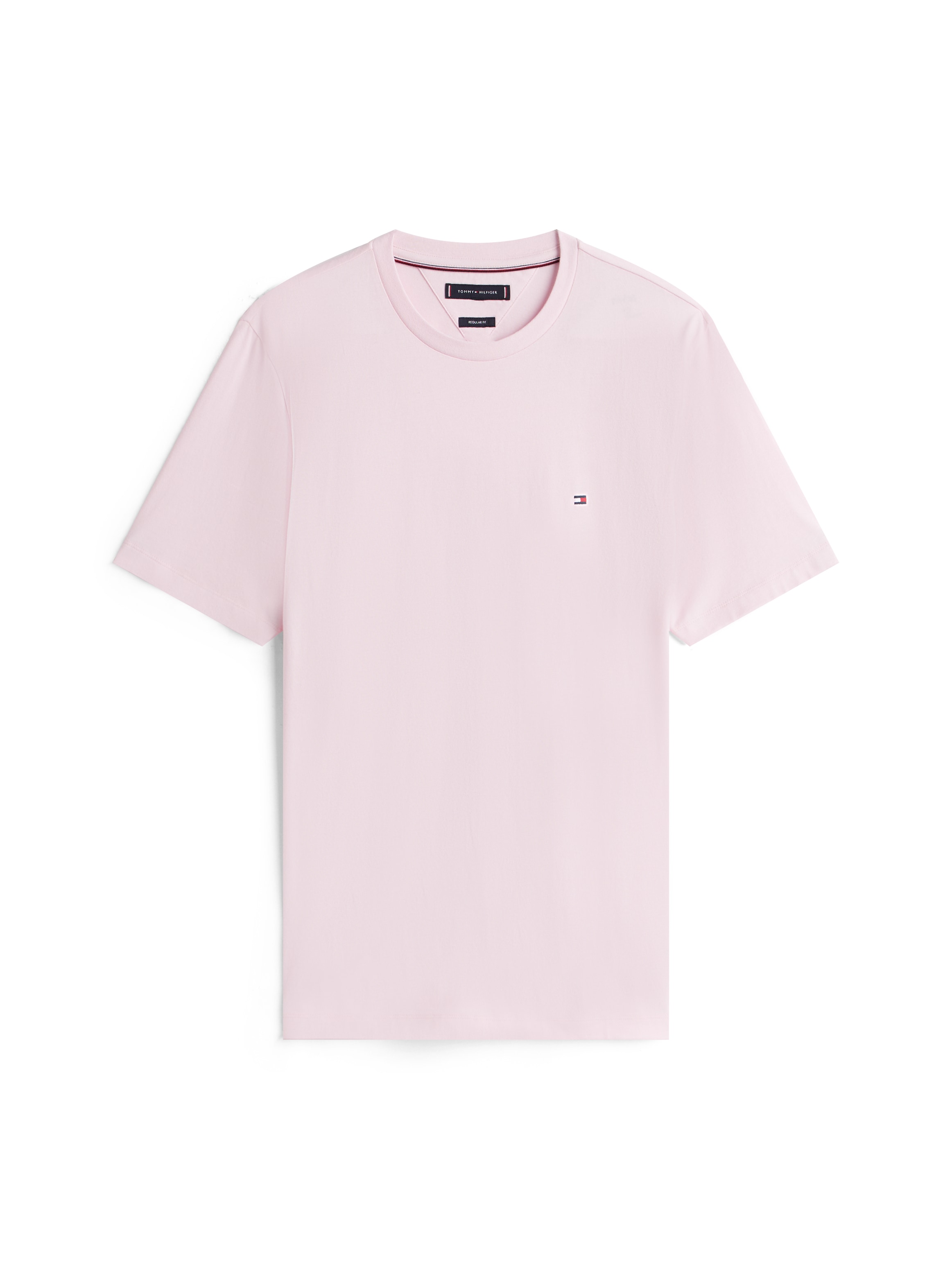 Tommy Hilfiger T-shirt »ESSENTIAL REGULAR FIT SOLID  mit Stickerei« unifarben, casual, Baumwolle, Rundhals