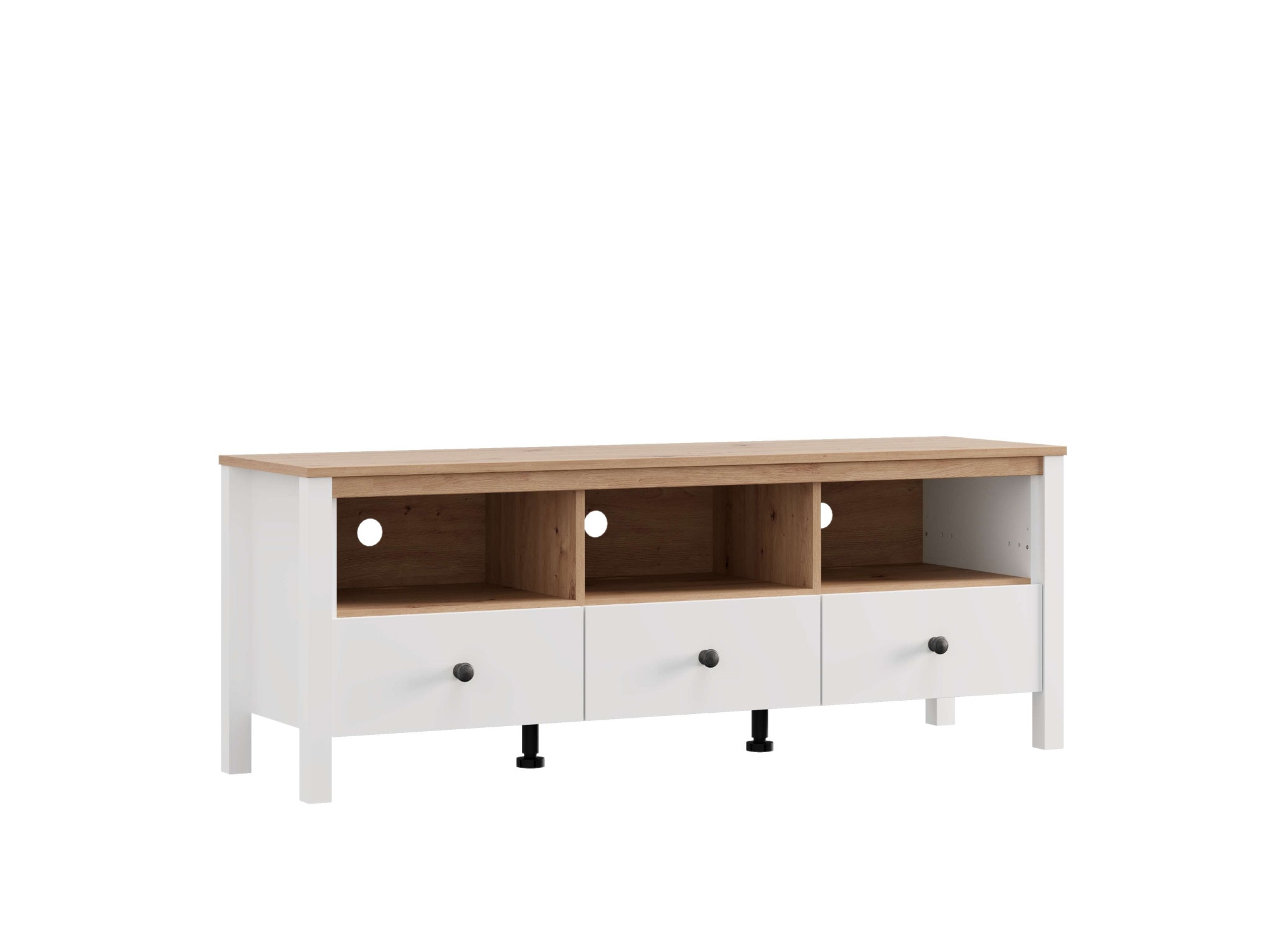 Home affaire Table basse »BEDFORD, TV-Board, TV-Kommode, TV-Schrank, TV-Unterschrank, TV-Möbel« Profil MDF 2D recouvert, marquage à chaud