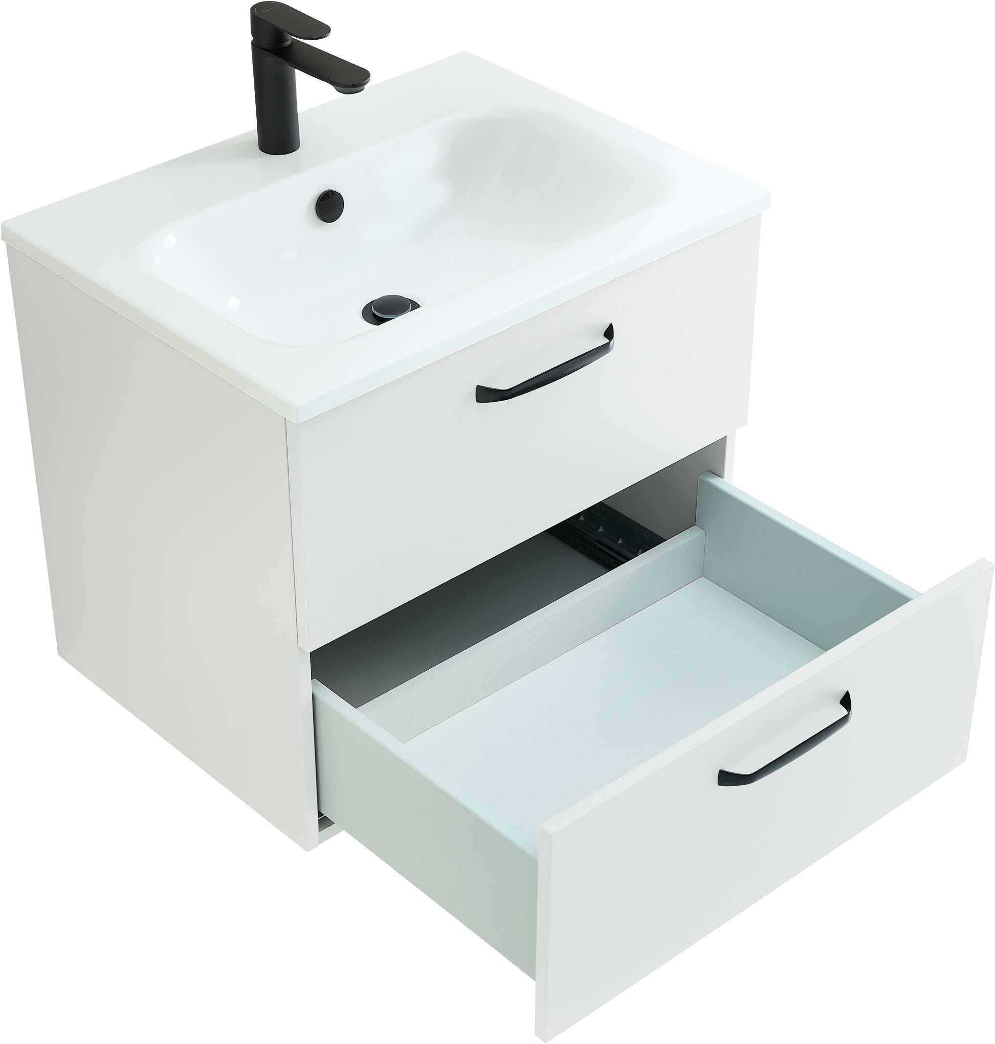 Saphir Ensemble de meubles de salle de bain »Quickset 500, Waschtischunterschrank mit Mineralmarmorwaschtisch« 2 cuis tlg.