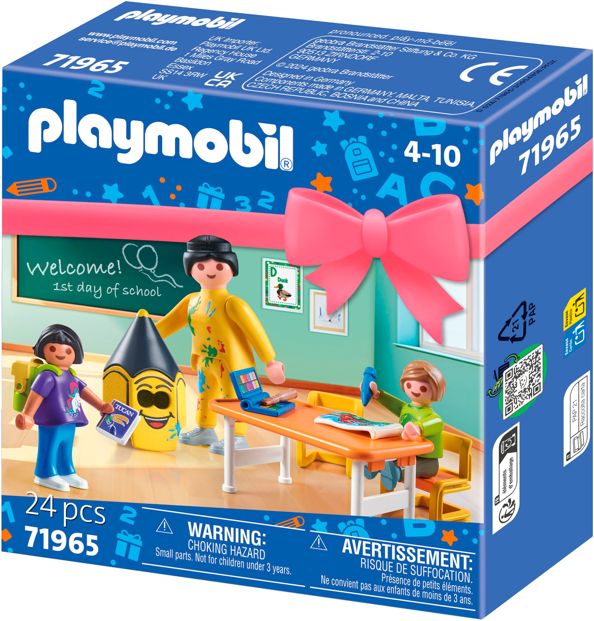 Playmobil® Jeu de construction »Erster Schultag (71965), Playmobil Gift Set«
