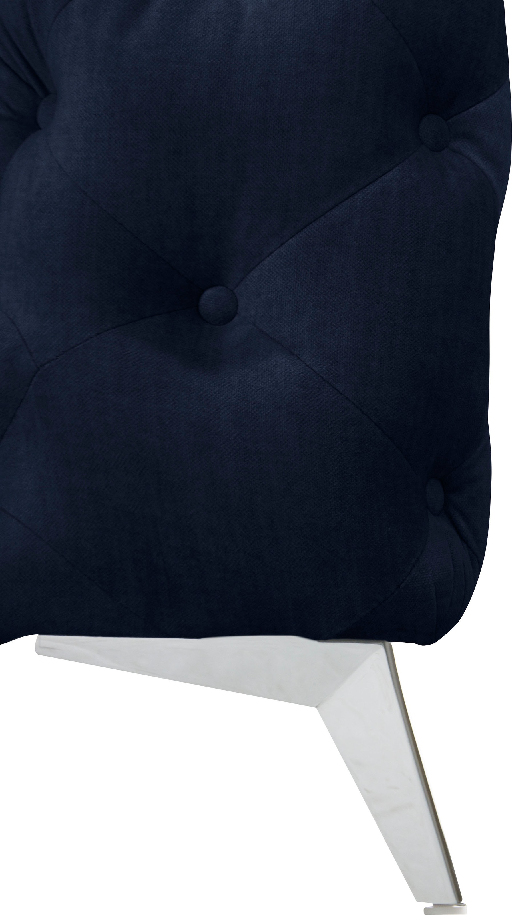 Home affaire Canapé Chesterfield »Ecksofa GLYNIS L-Form mit Wellenunterfederung, Masse B/T/H 264/204/75cm« aufwändige Knopfheftung, moderne Chesterfield Optik, Fussfarbe wählbar