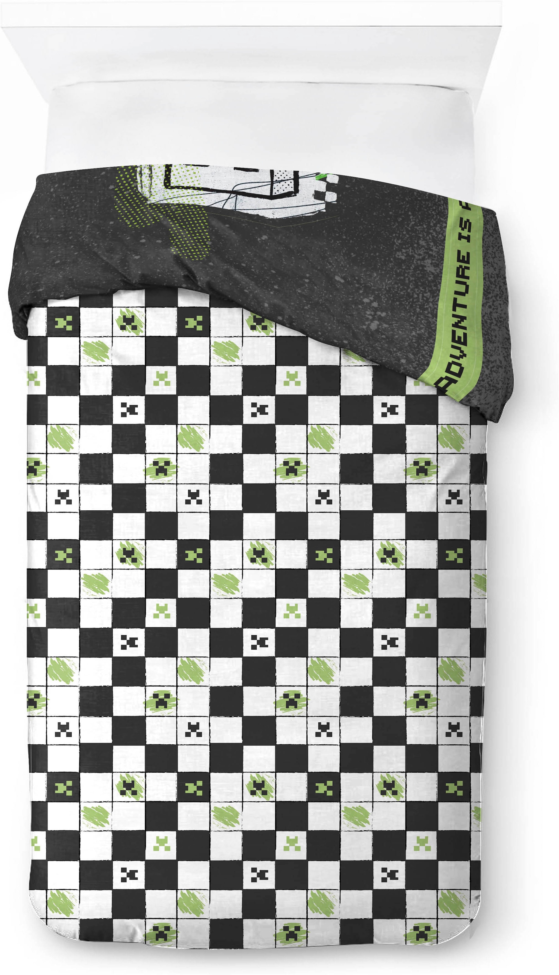 Minecraft Linge de lit pour enfants »Minecraft Doodle Skate« 2 100% coton