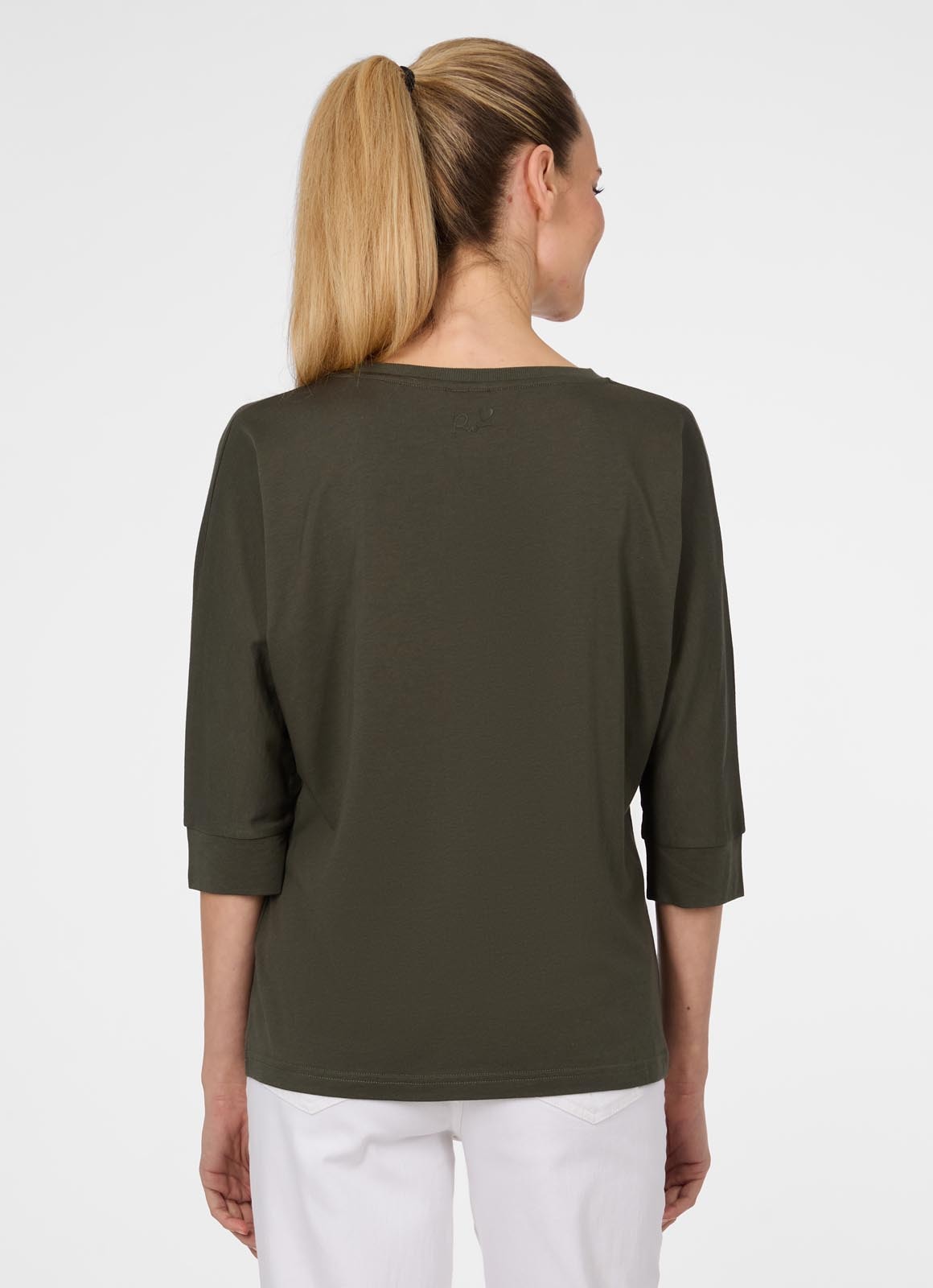 Ragwear T-shirt à manches 3/4 »SHIMONA« avec encolure ronde, sans fermeture, en mélange de coton