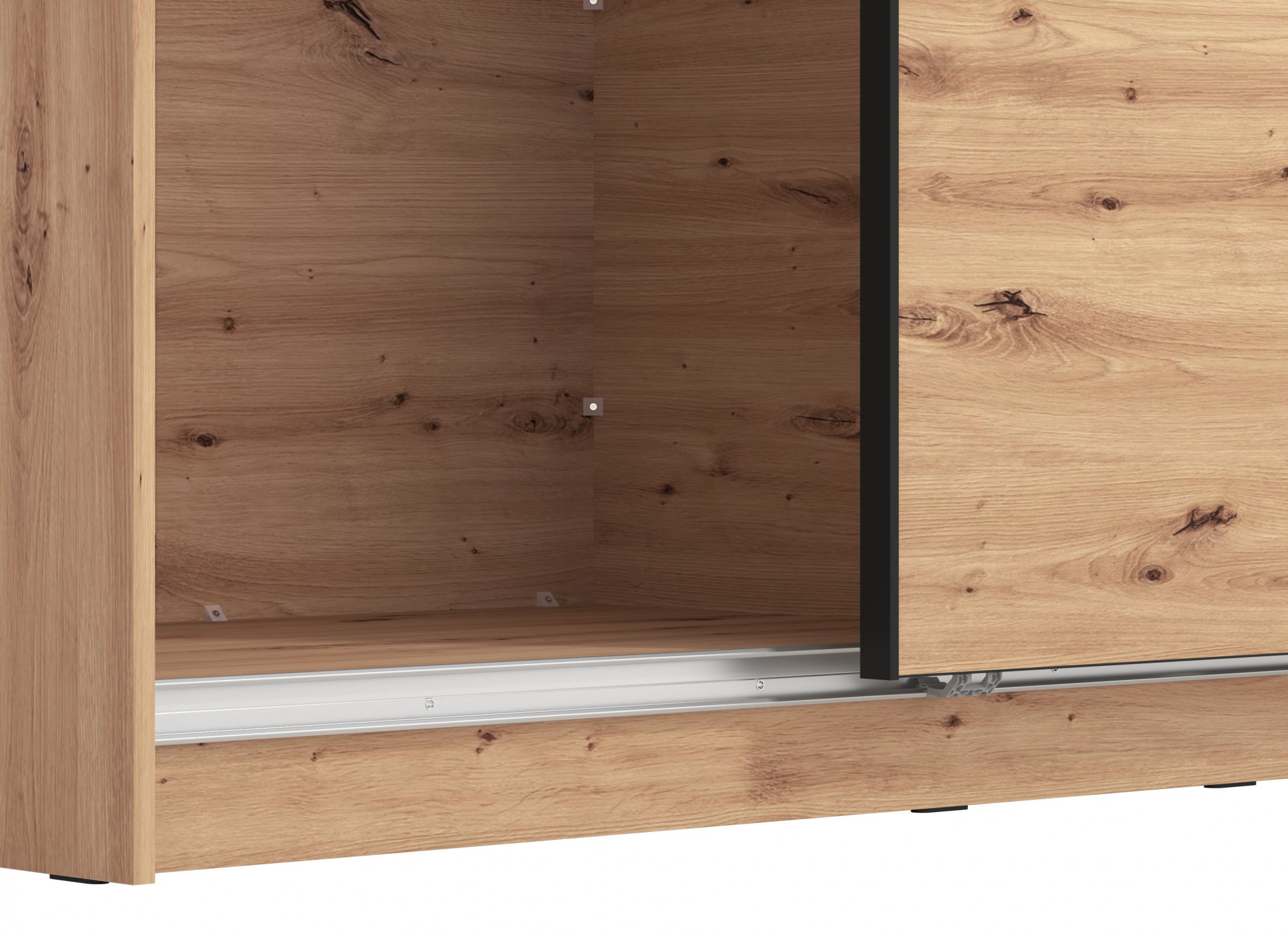 INOSIGN Schwebetürenschrank »Sierra klassischer Kleiderschrank Wäscheschrank 179 oder 217cm breit« mit kompletter Inneneinteilung, FSC®-zertifizierter Holzwerkstoff