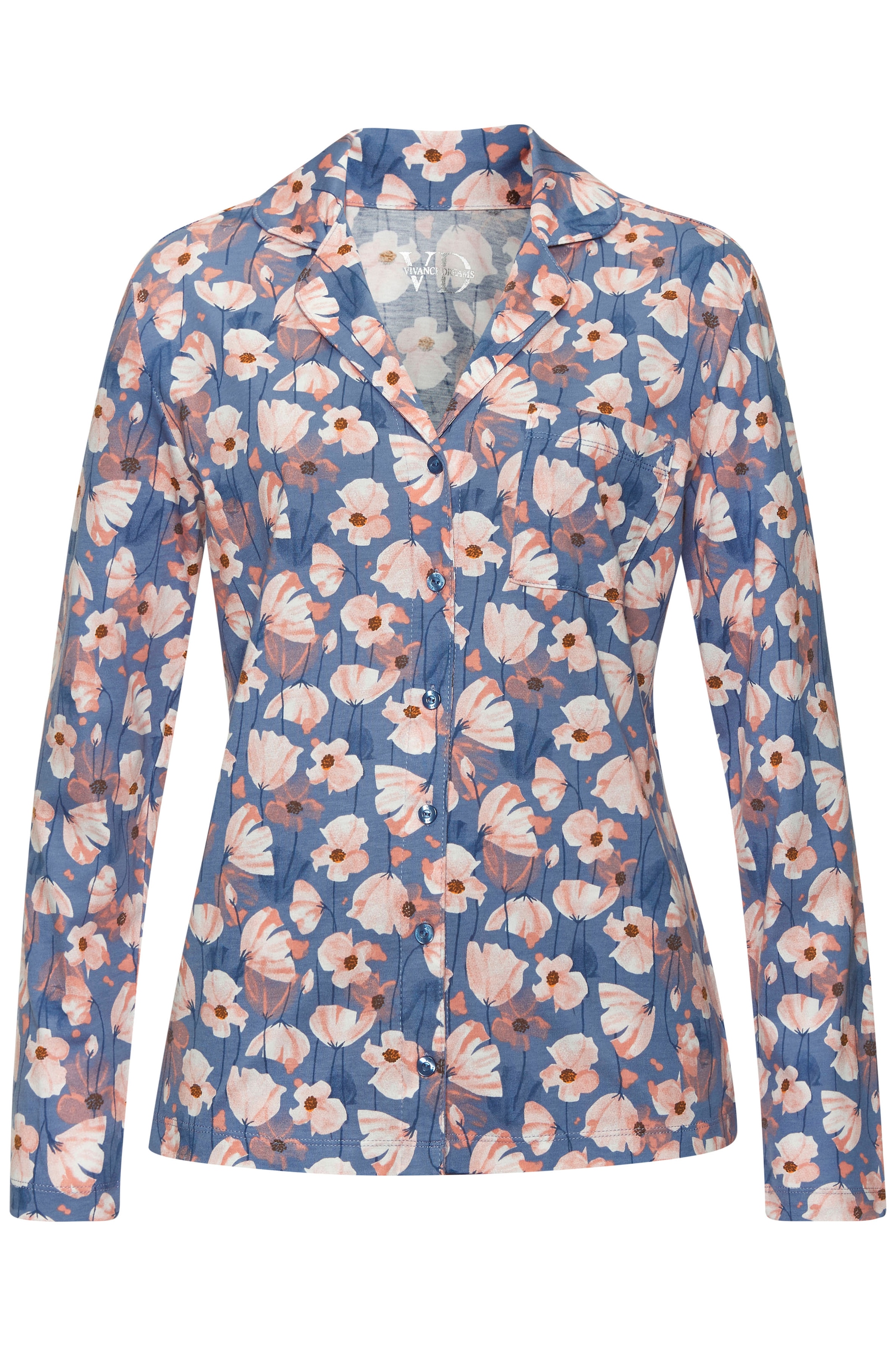 Vivance Dreams Haut de pyjama mit schönem Allover-Muster