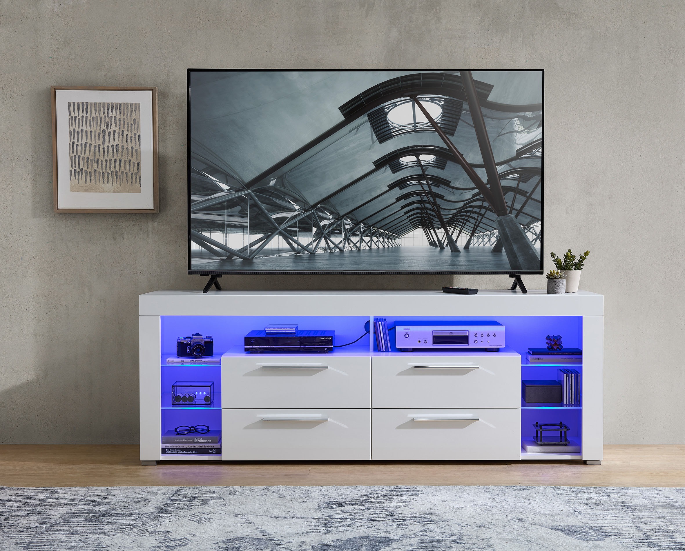 Stolkom Meuble TV »Goal TV Lowboard, B/H/T 179x67x 44 cm« 1 cuis tlg. %RESET$